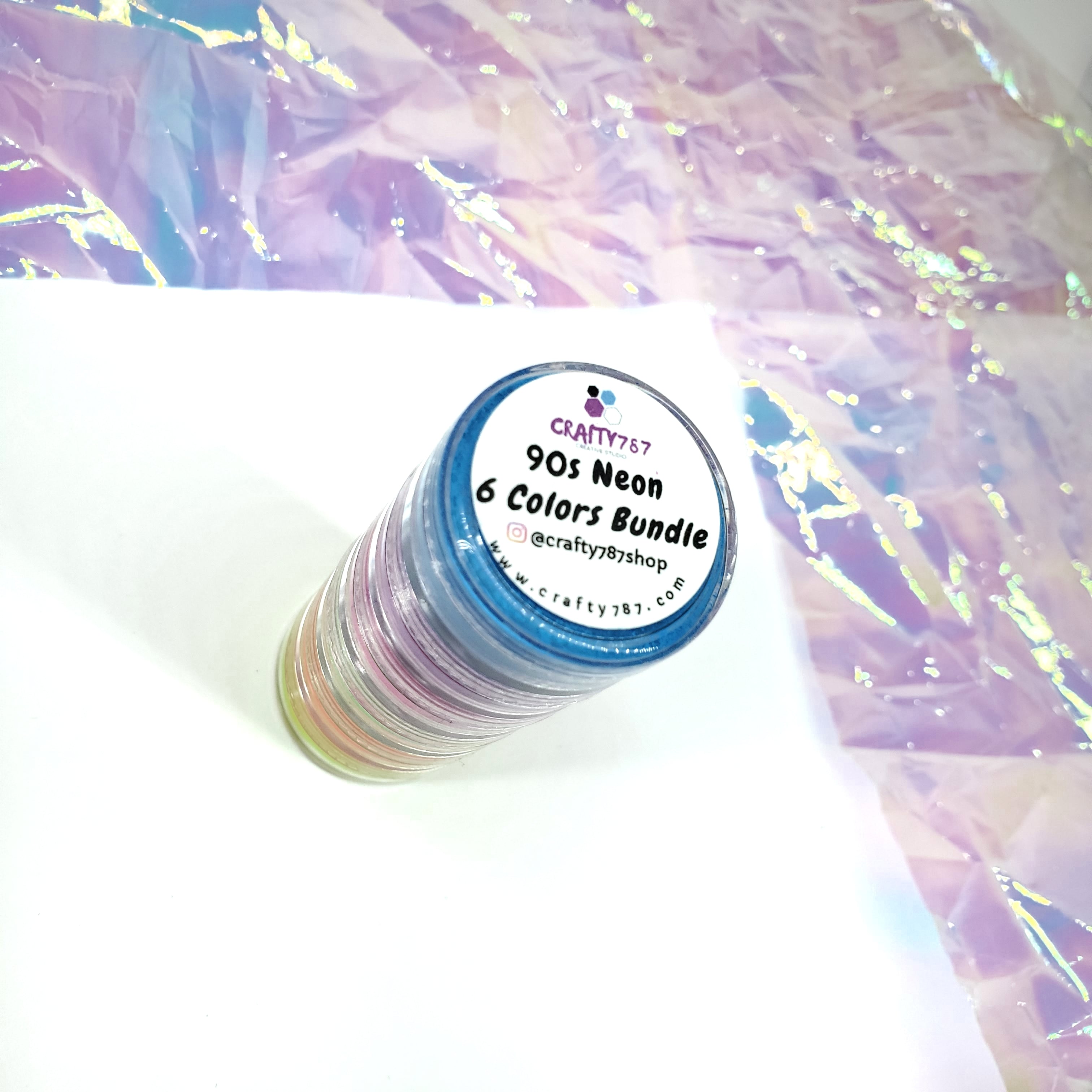 Neon Six Colors Bundle Powder Pigments/Mica