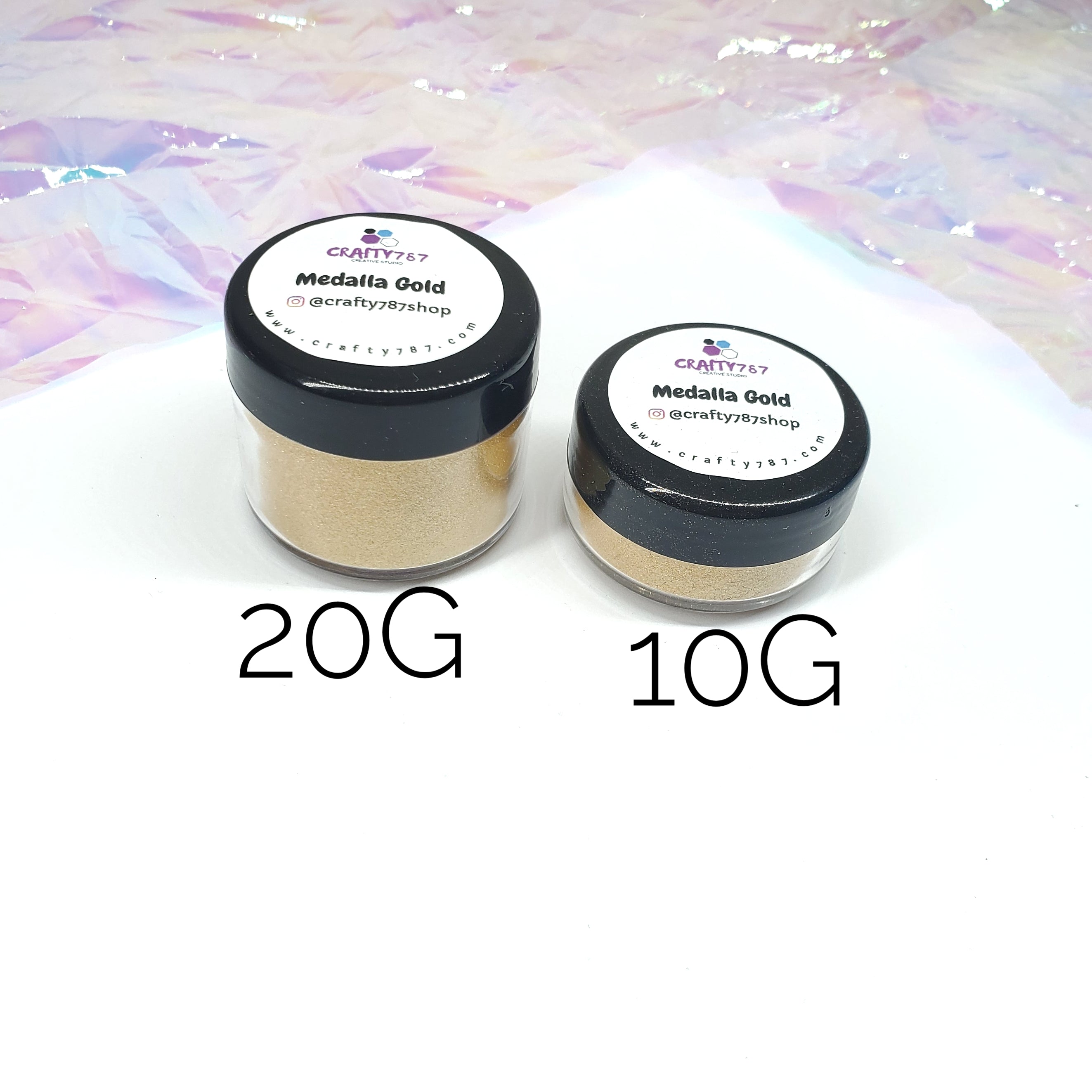 Medalla Gold Mica Powder (20-200microns) Shimmer