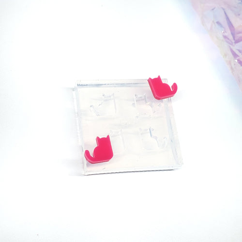 Cat Stud Earring Silicone Mold(B11)