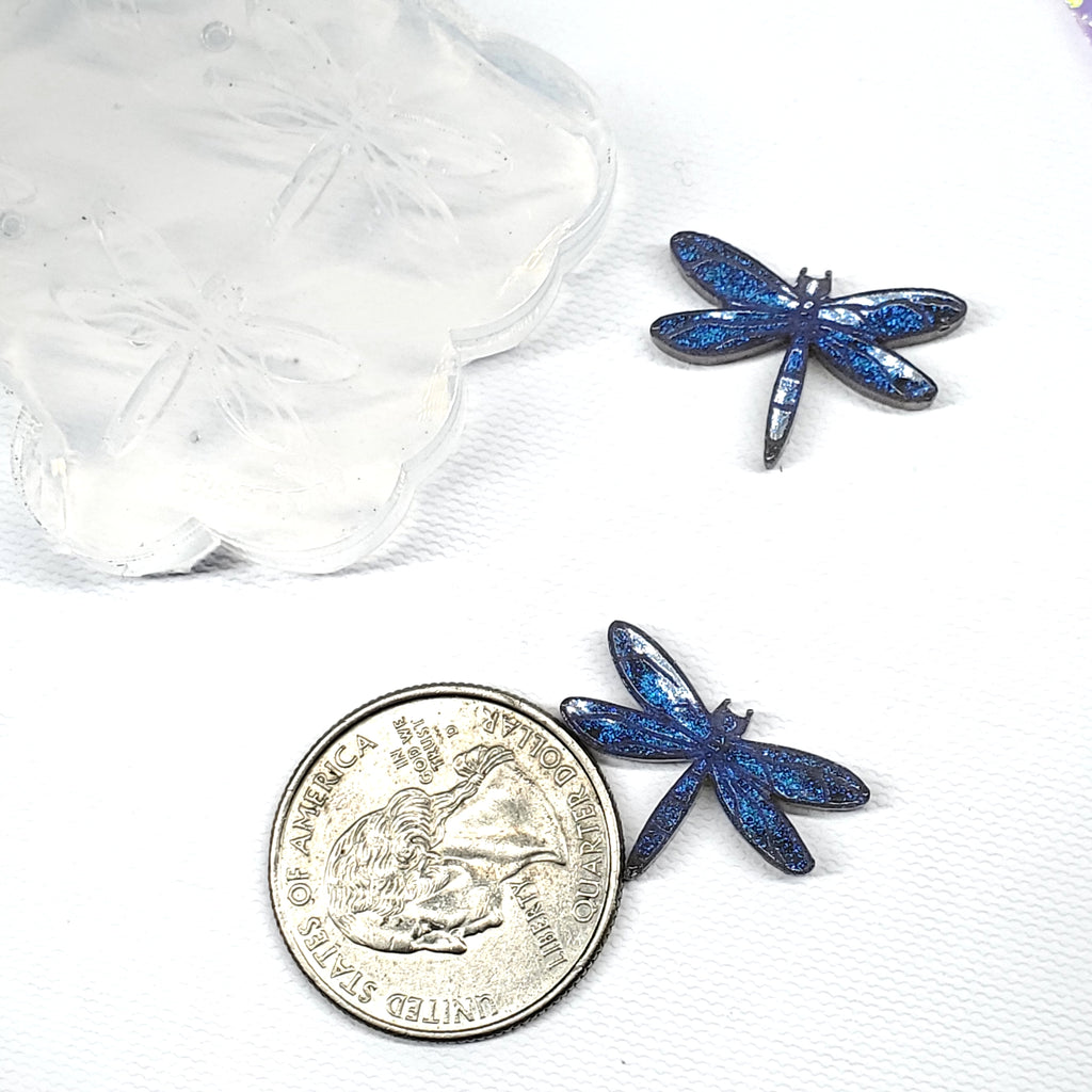 Dragonfly Libélula Stud Earring Silicone Mold (A4)