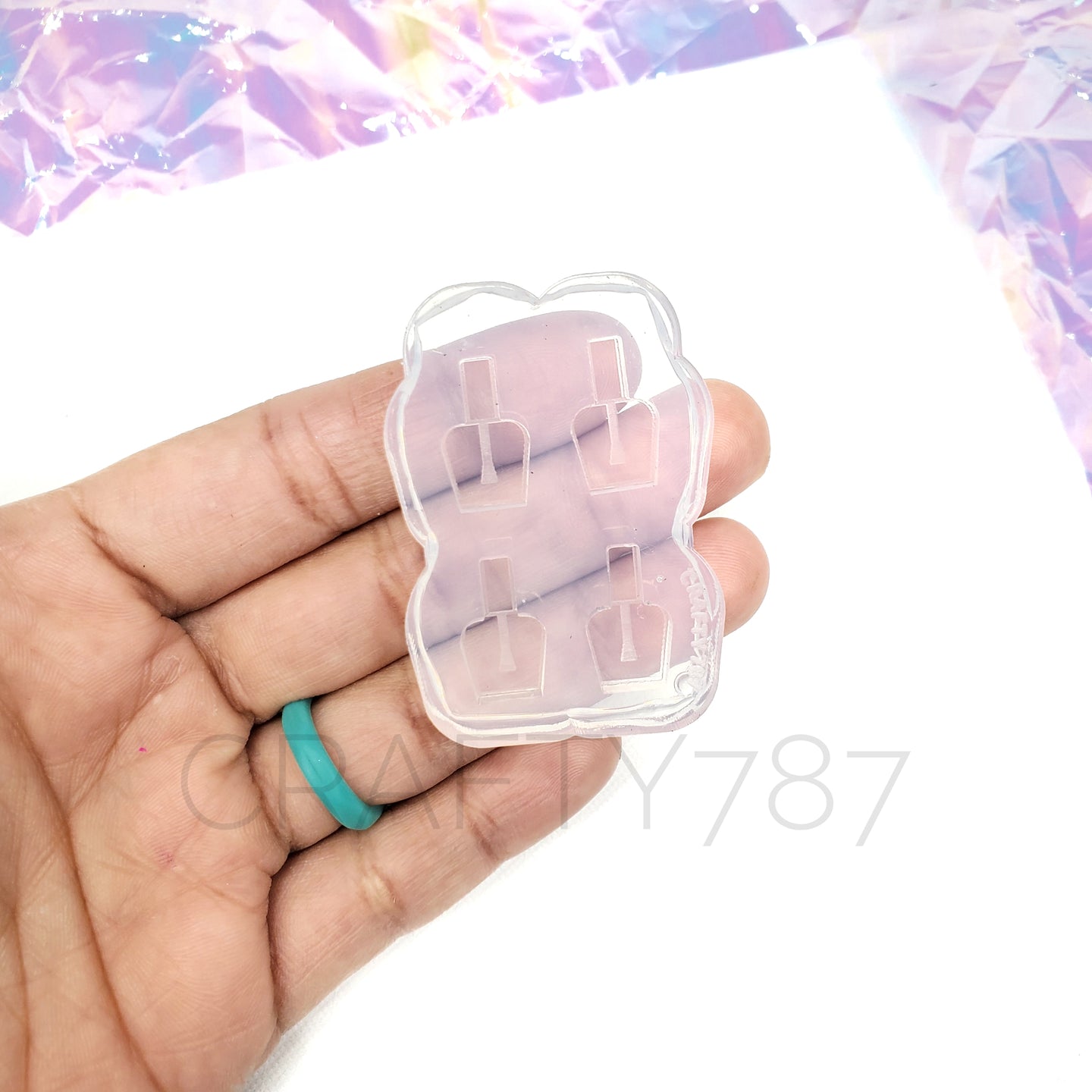 Nail Polish Stud Earring Mold(B6)