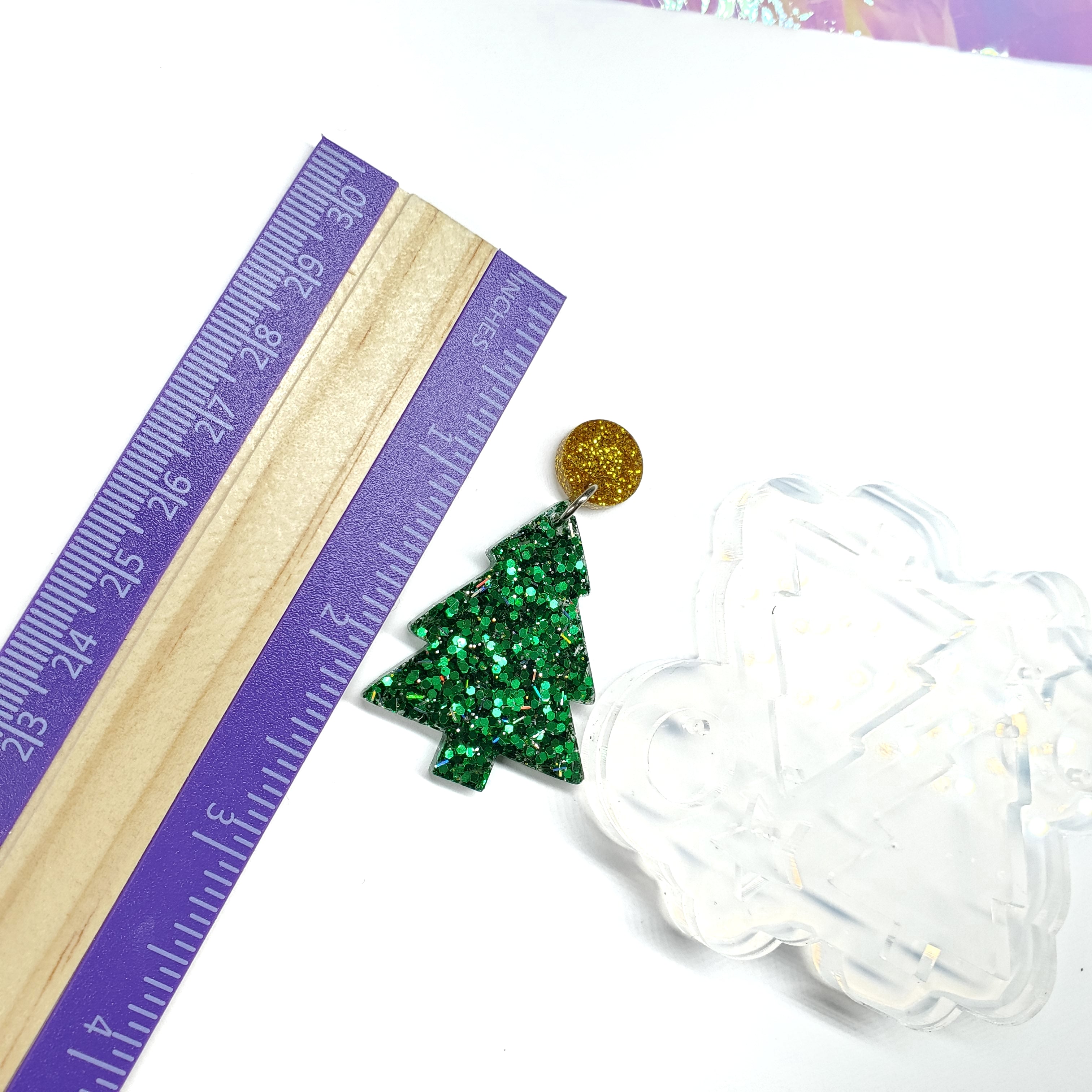 Christmas Tree Dangle Earring Mold(C6)