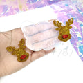 Cute Reindeer Dangle Earring Mold with 3D Nose | Christmas Mold(C3)