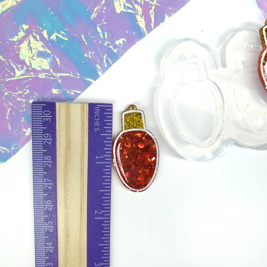 Christmas Light Bulb Dangle Earring Mold(C3)