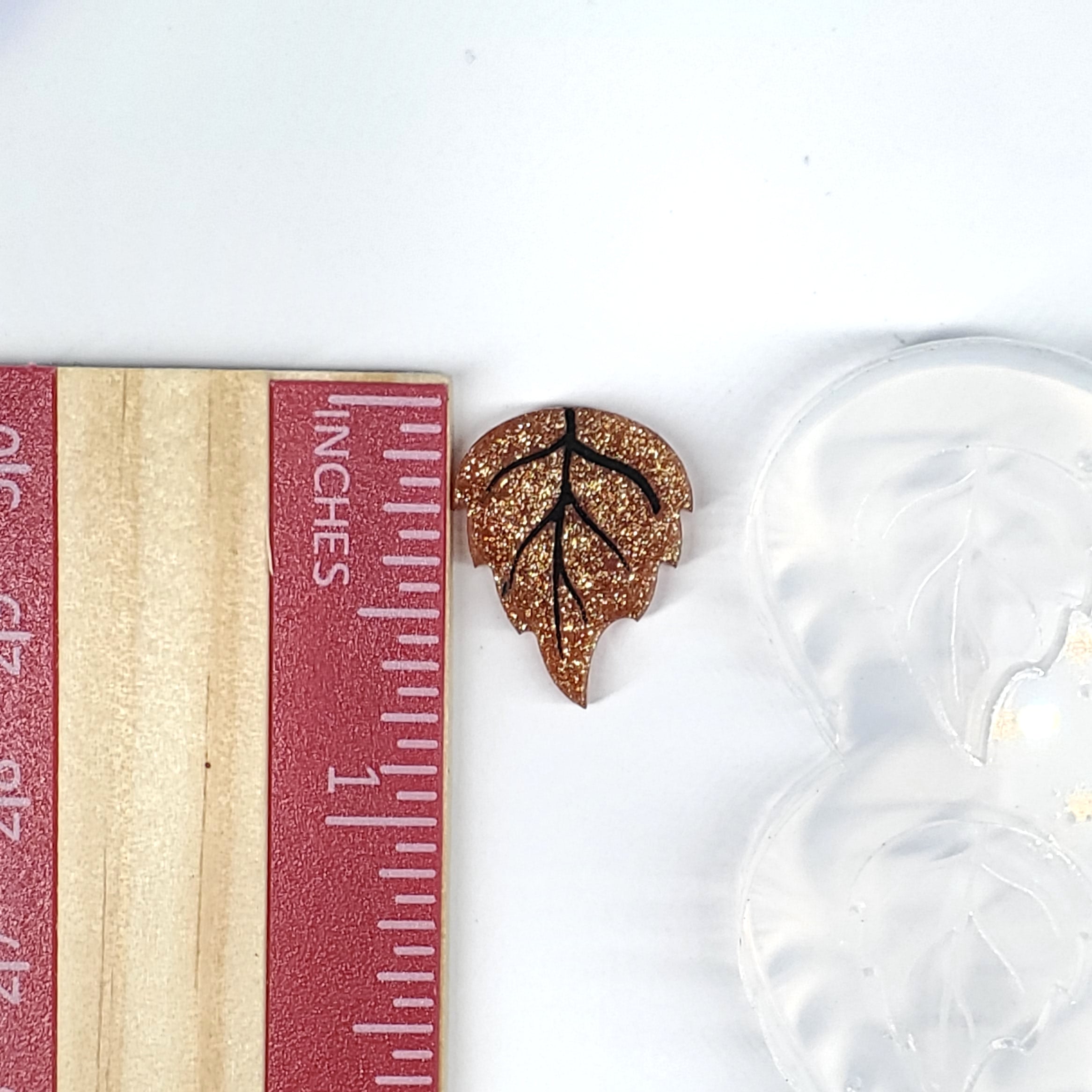 Fall Leaf Birch Stud Earring Silicone Mold(A9)