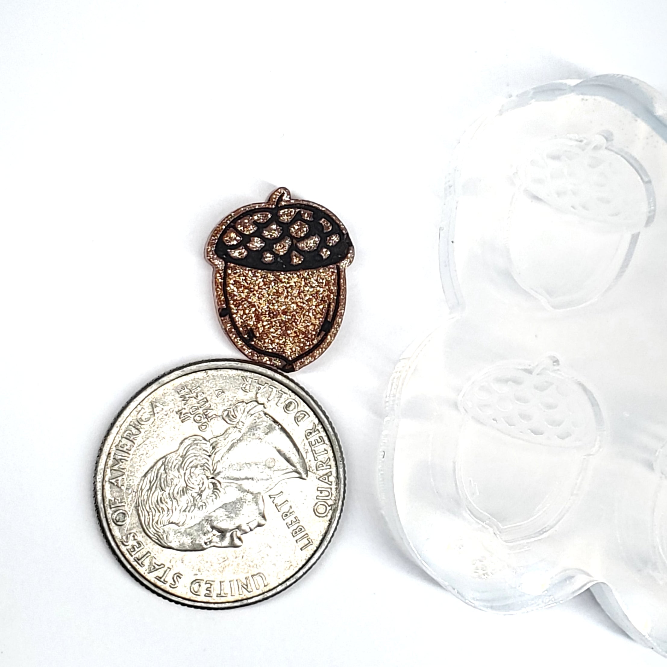 Cute Fall Acorns Stud Silicone Mold(A9)