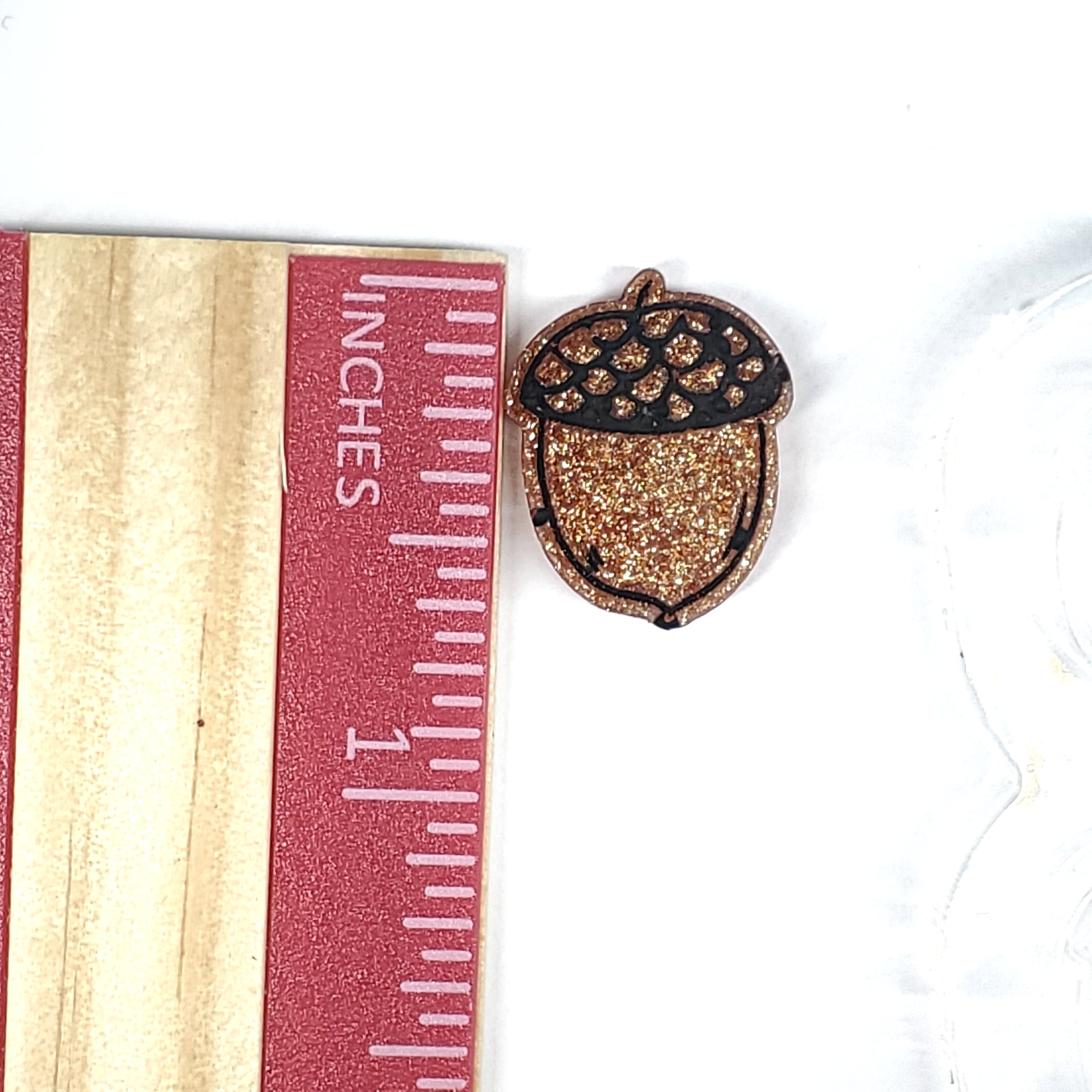 Cute Fall Acorns Stud Silicone Mold(A9)
