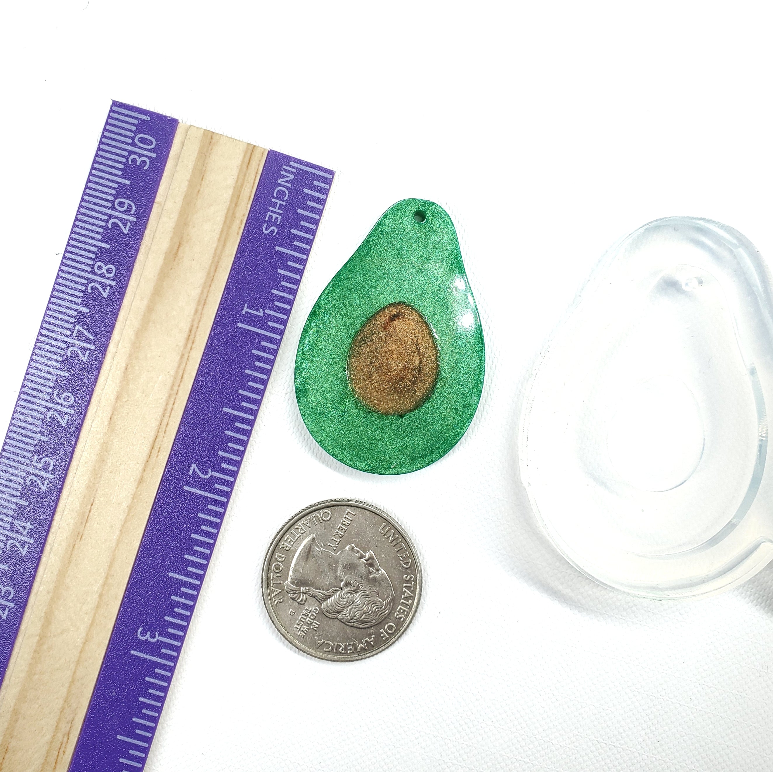 Avocado/Aguacate Dangle Earring Mold(C1)