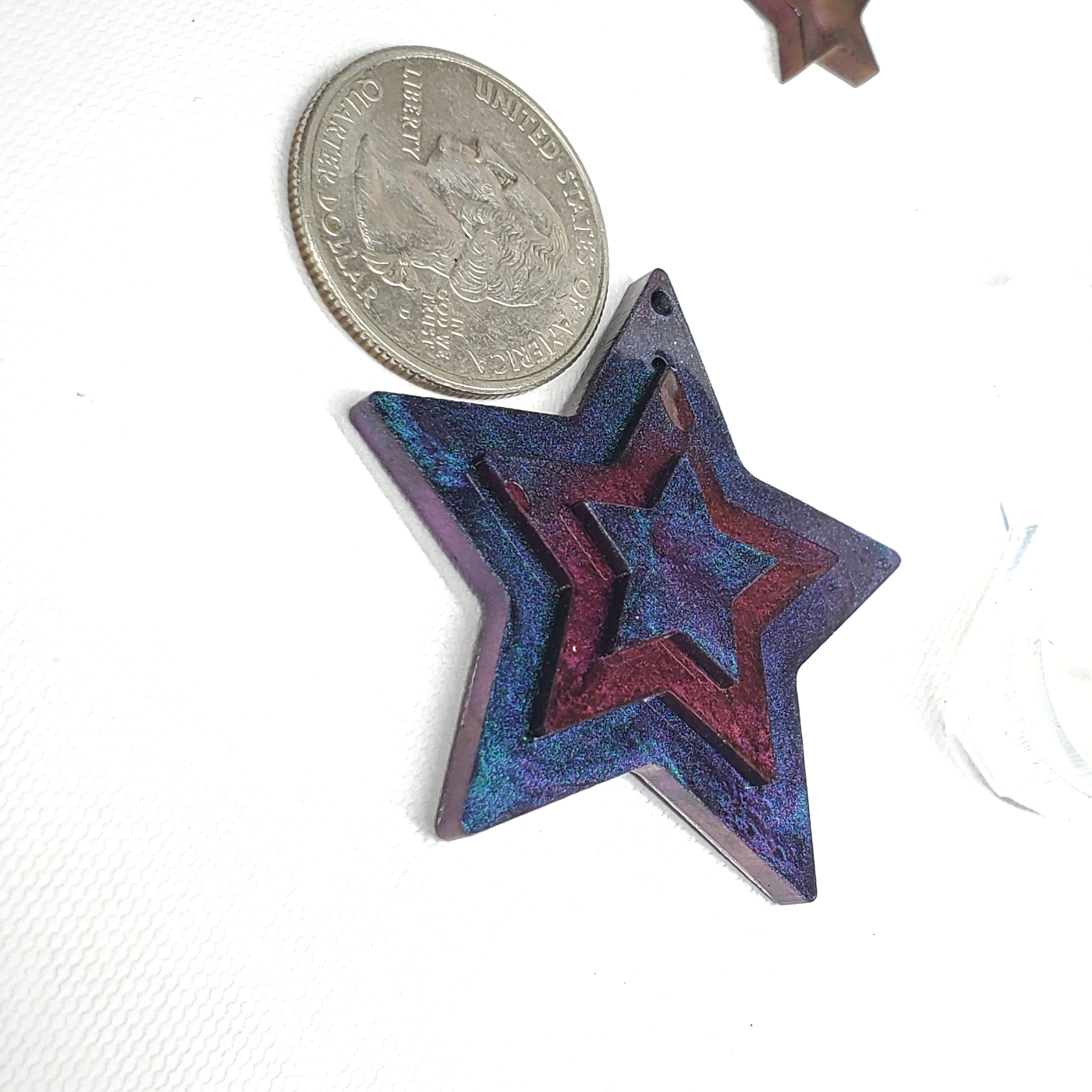 Stars 2D Dangle Earring Mold with Stars Studs (D2)