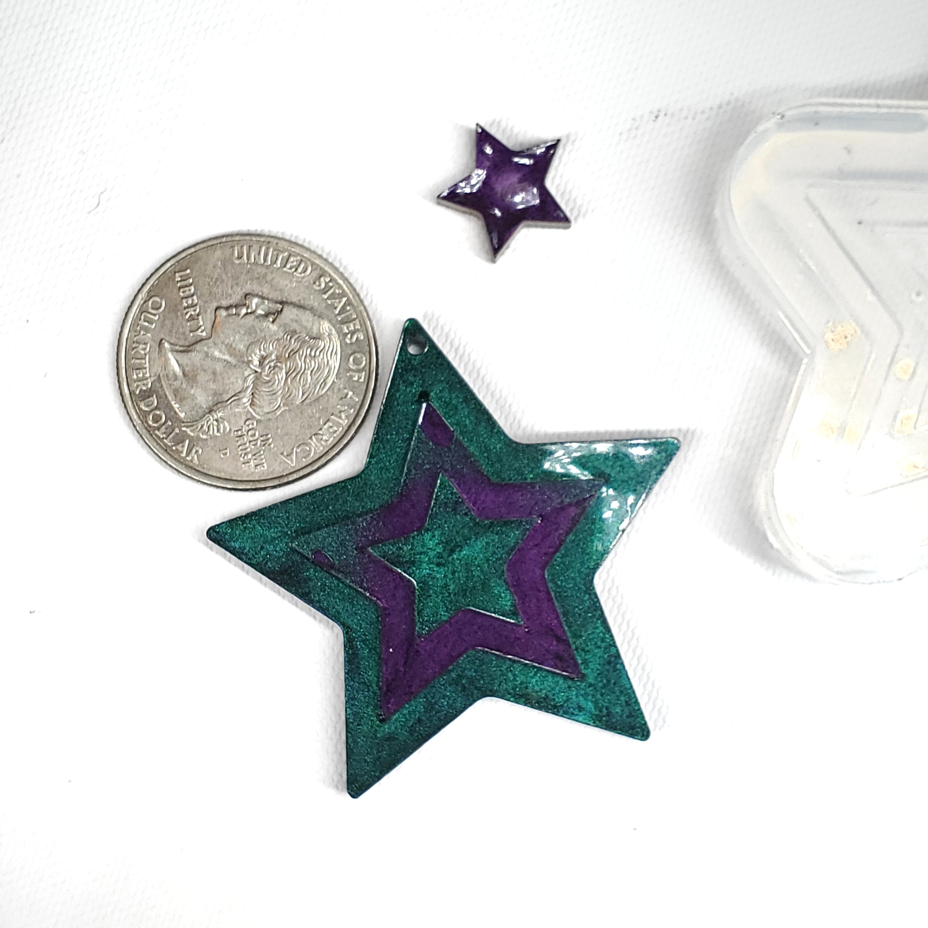 Stars 2D Dangle Earring Mold with Stars Studs (D2)