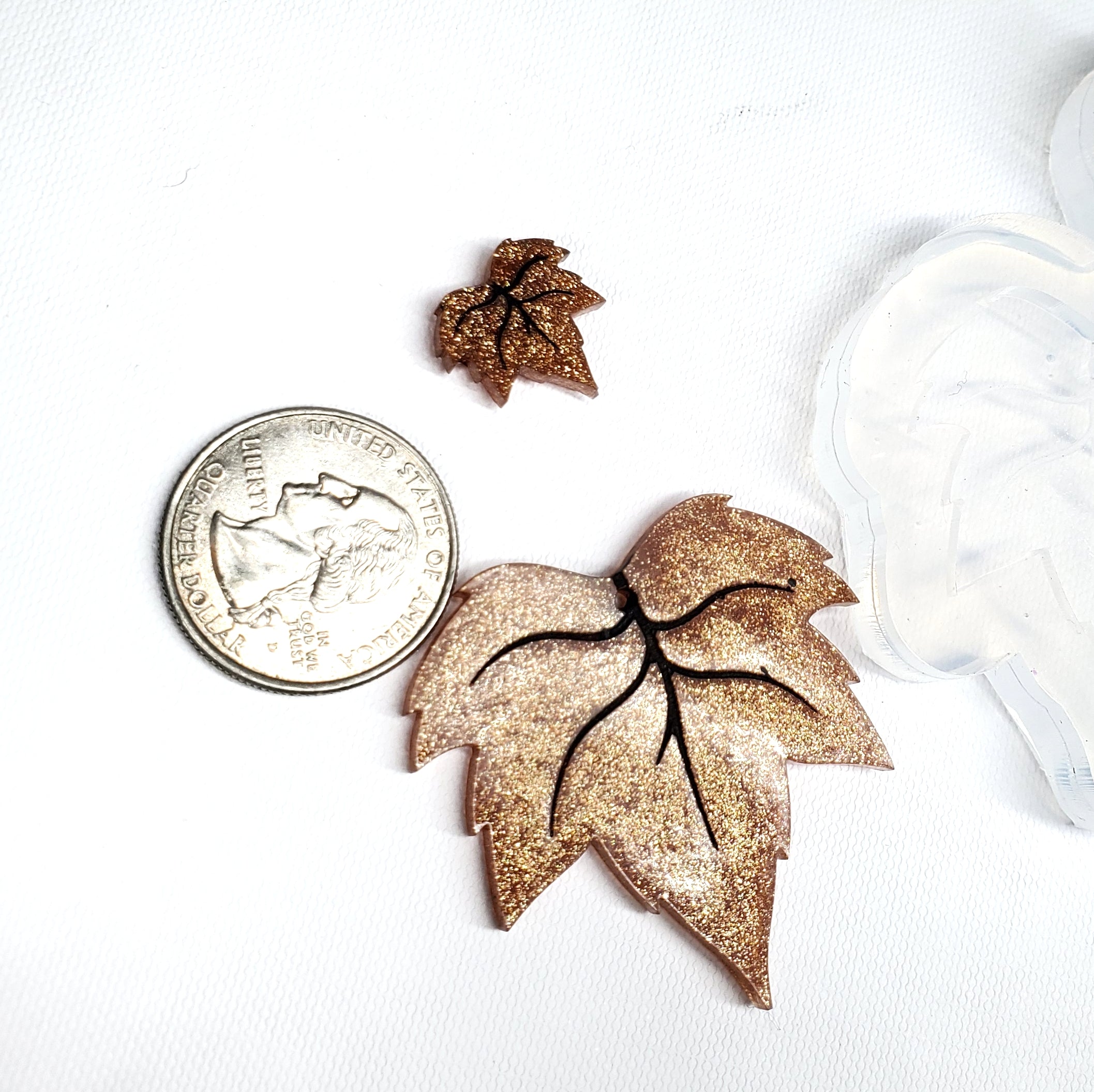 Maple Leaf Dangle & Stud Earring Mold (D3)