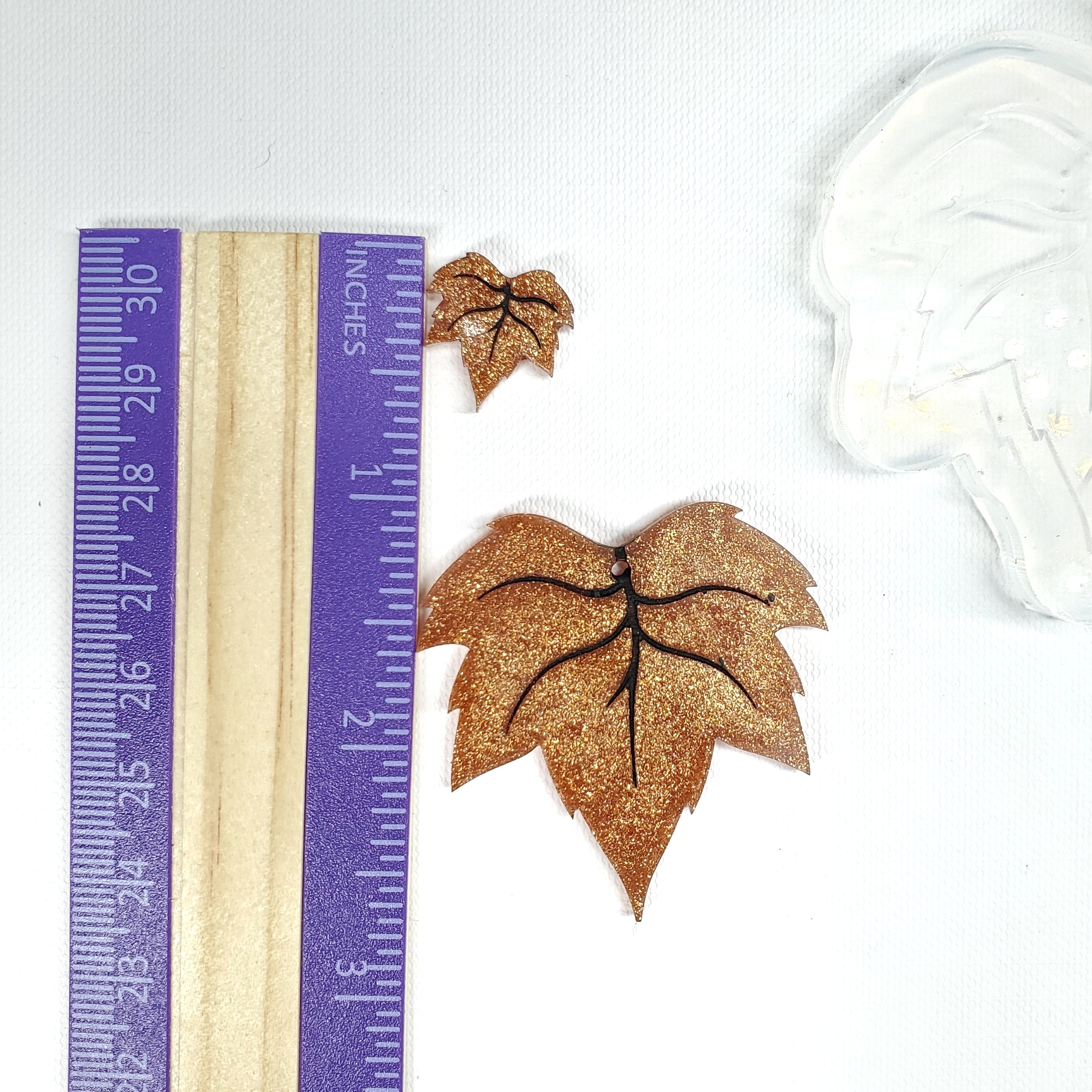 Maple Leaf Dangle & Stud Earring Mold (D3)