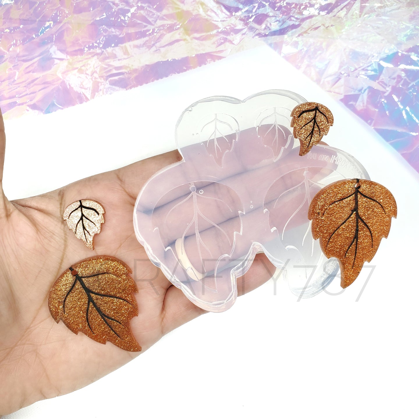 Leaf Dangle and Stud Earring Mold