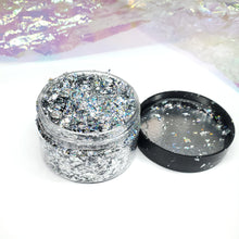 Load image into Gallery viewer, Silver Holographic Foil Flakes
