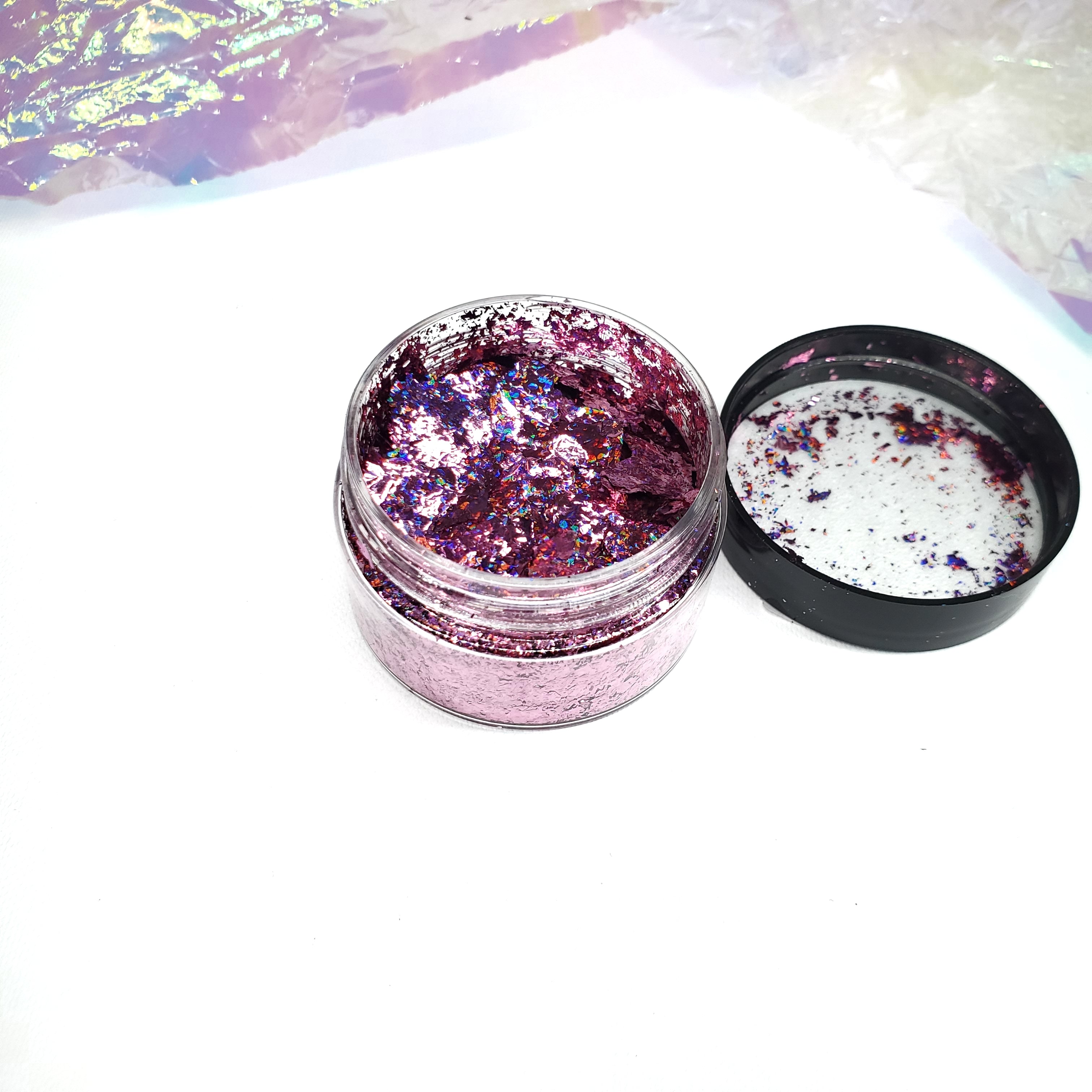 Pink Holographic Foil Flakes