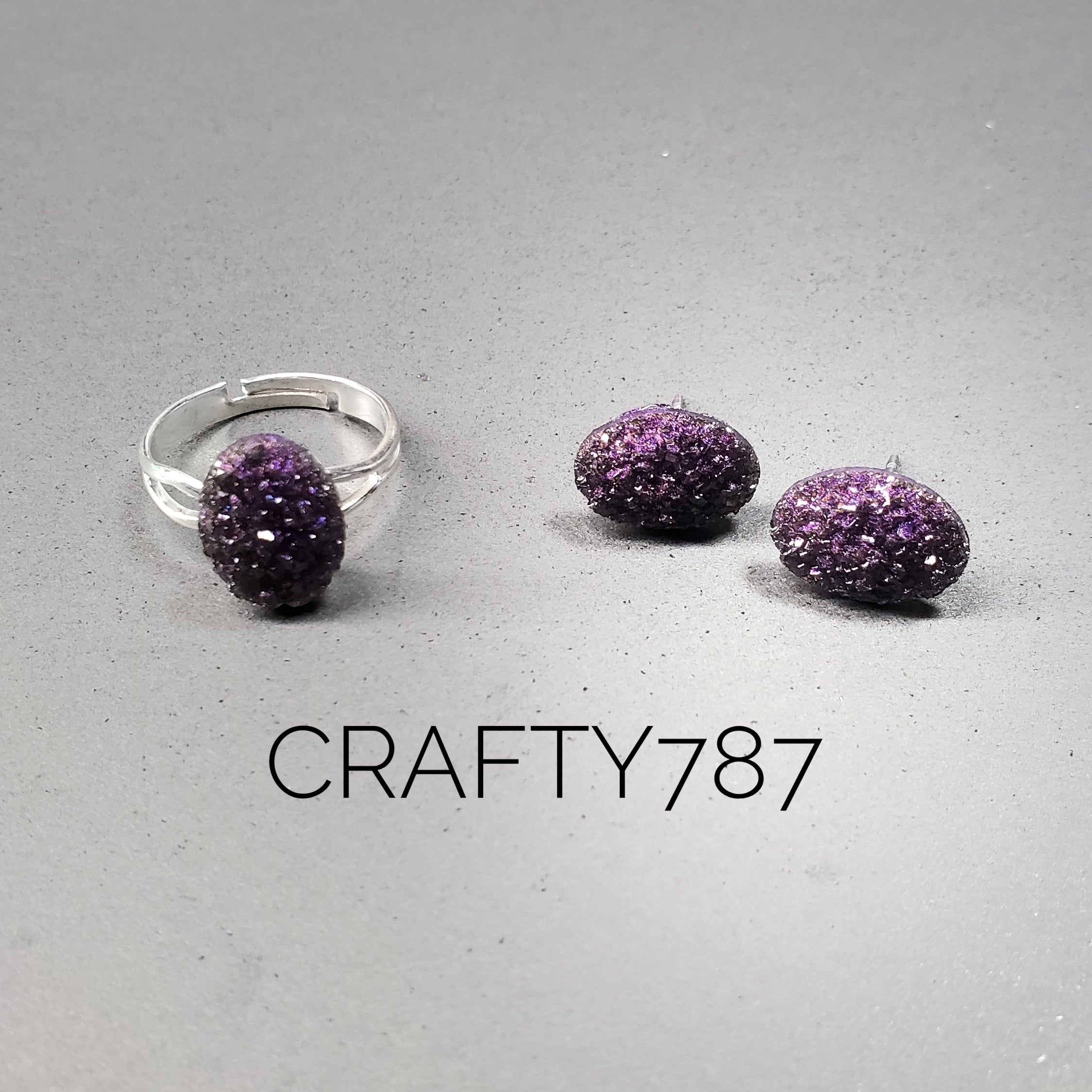 Oval Druzy Cabochon Mold 10mmx14mm(B3)