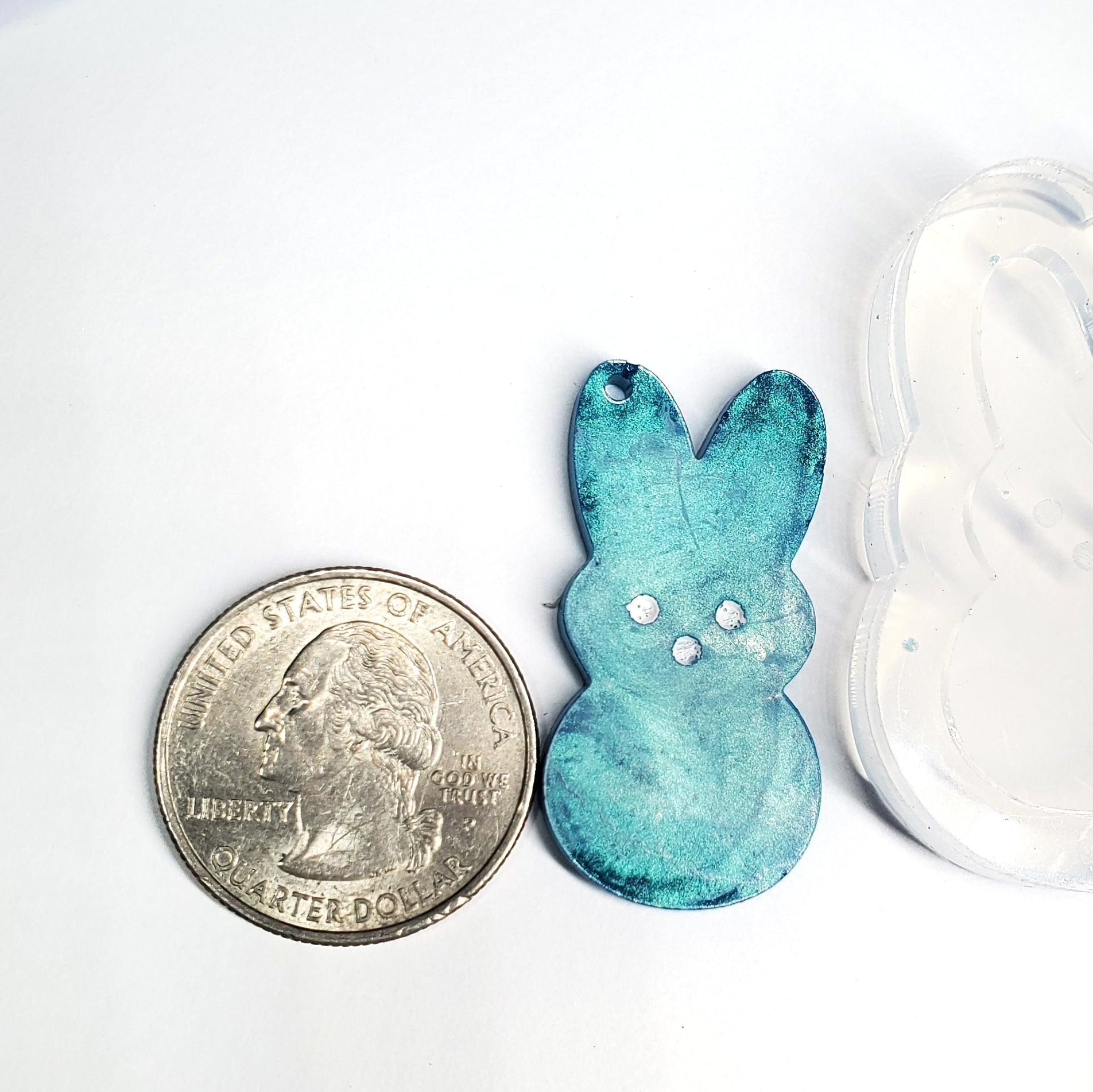 Peep Bunny Dangle Earring Mold (C12)