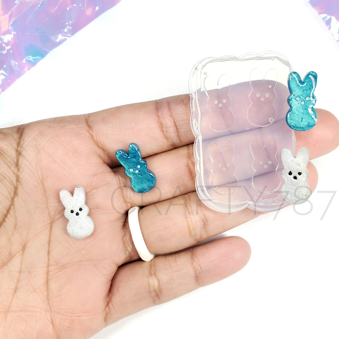 Peep Mini Studs Earring Mold (B7)