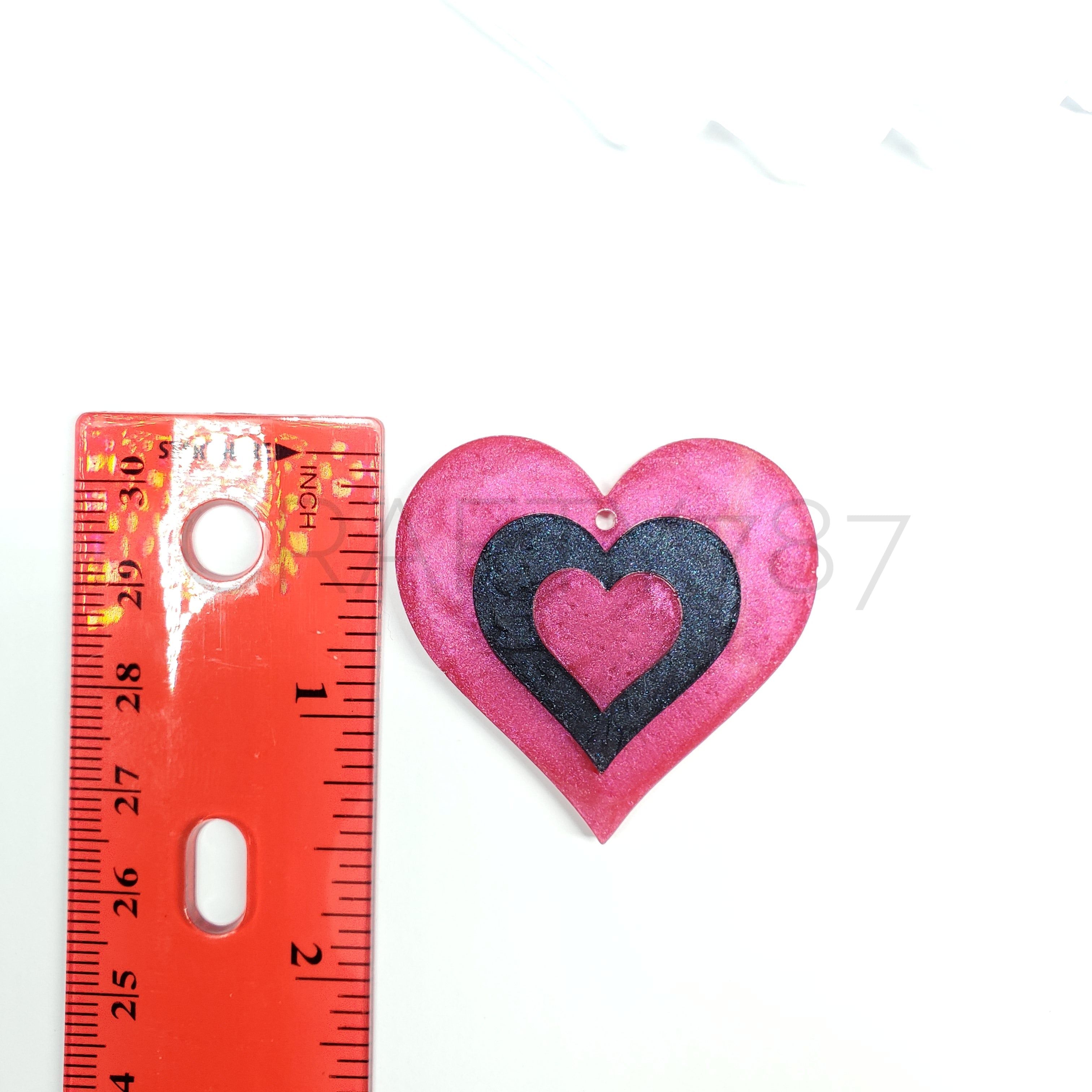 Heart Layered Dangle Earring Silicone Mold
