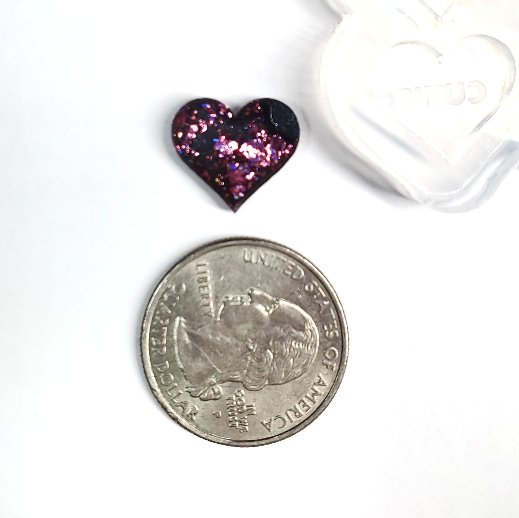 Heart Candy Studs Silicone Mold Palette 8 Pairs Valentine (D4)