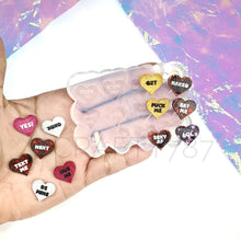 Load image into Gallery viewer, Sexy Heart Candy Studs Silicone Mold Pallet 6 pairs (D4)
