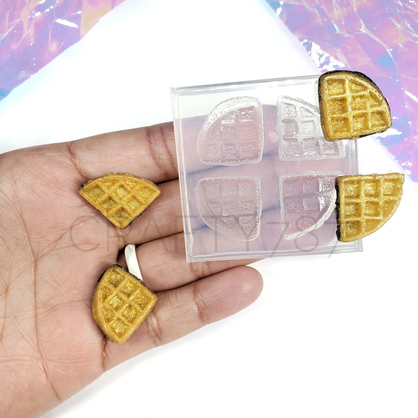 Waffle 2D Cabochon Silicone Mold(A8)