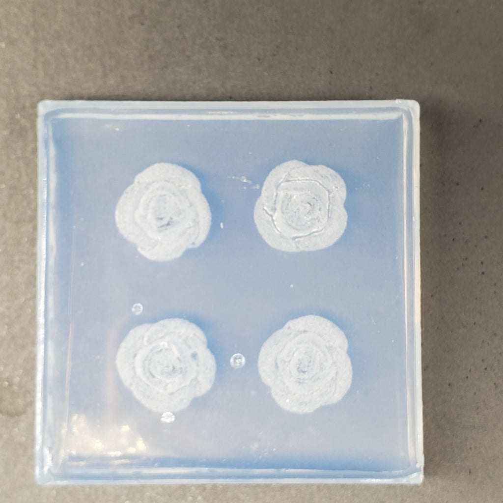 Druzy Rose Flower 10mm 2D Silicone Mold(B3)