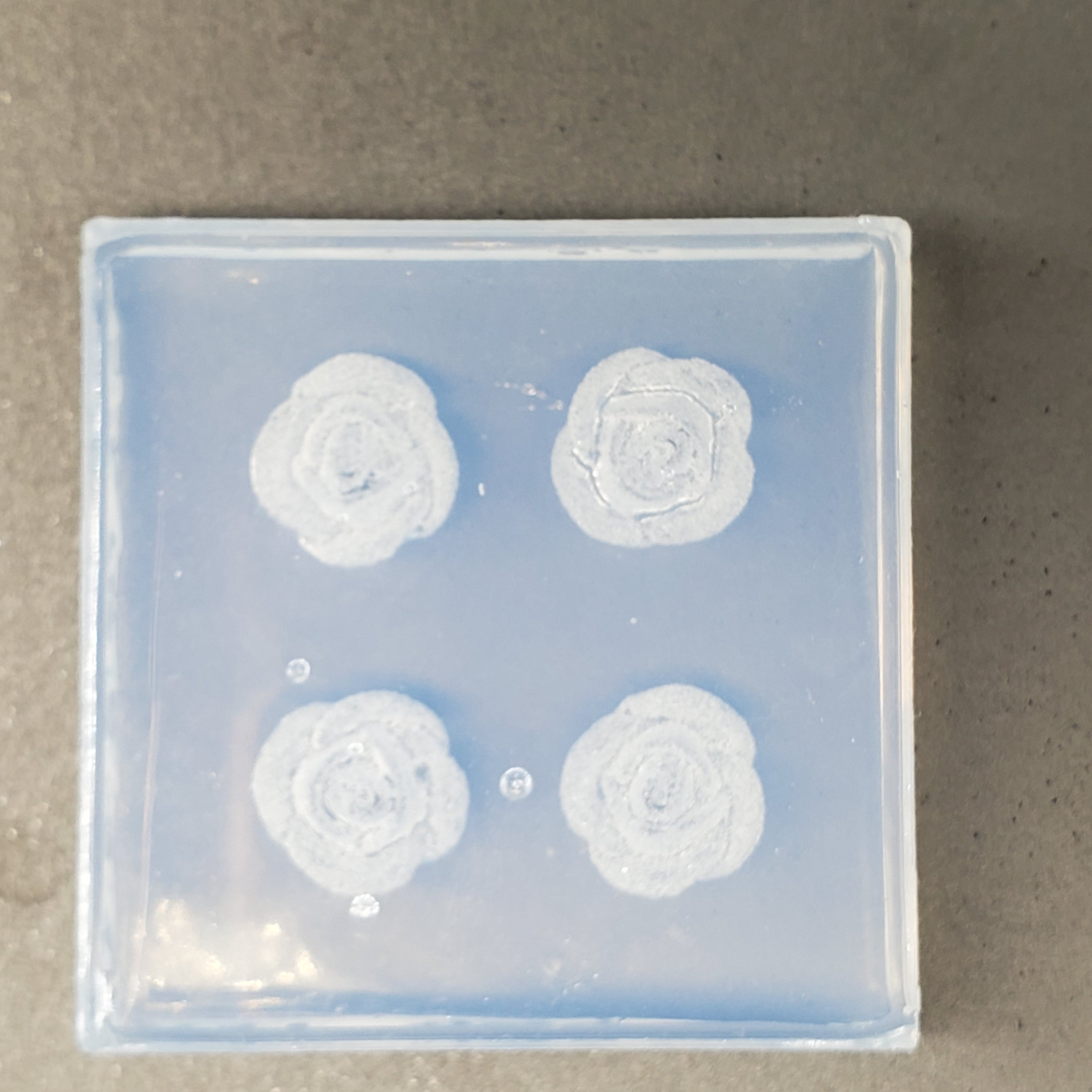 Druzy Rose Flower 10mm 2D Silicone Mold(B3)