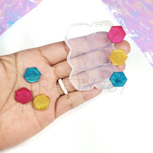 Load image into Gallery viewer, Hexagon Studs Silicone Mold 15mm x 13mm (B8)
