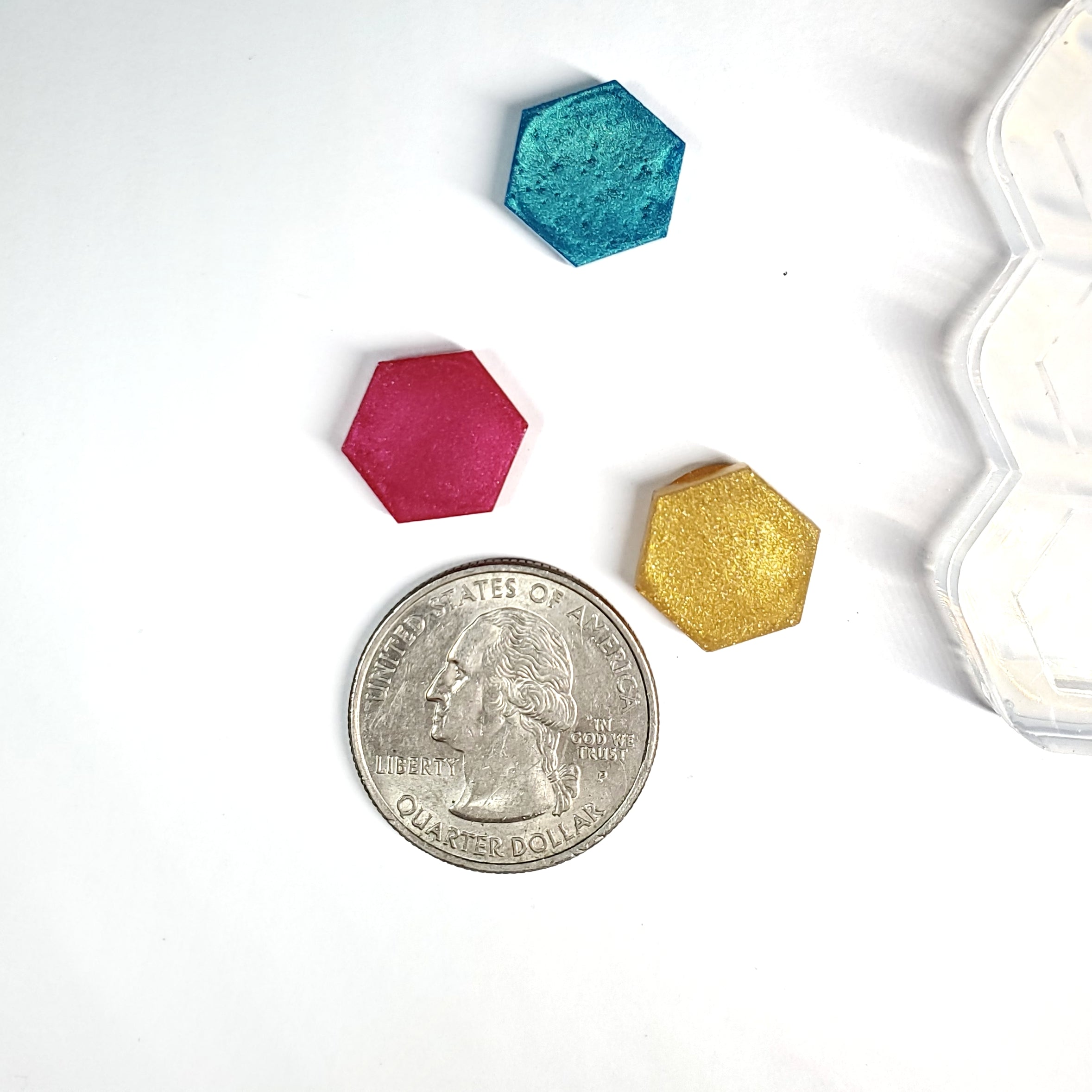 Hexagon Studs Silicone Mold 15mm x 13mm (B8)