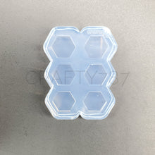 Load image into Gallery viewer, Hexagon Studs Silicone Mold 15mm x 13mm (B8)
