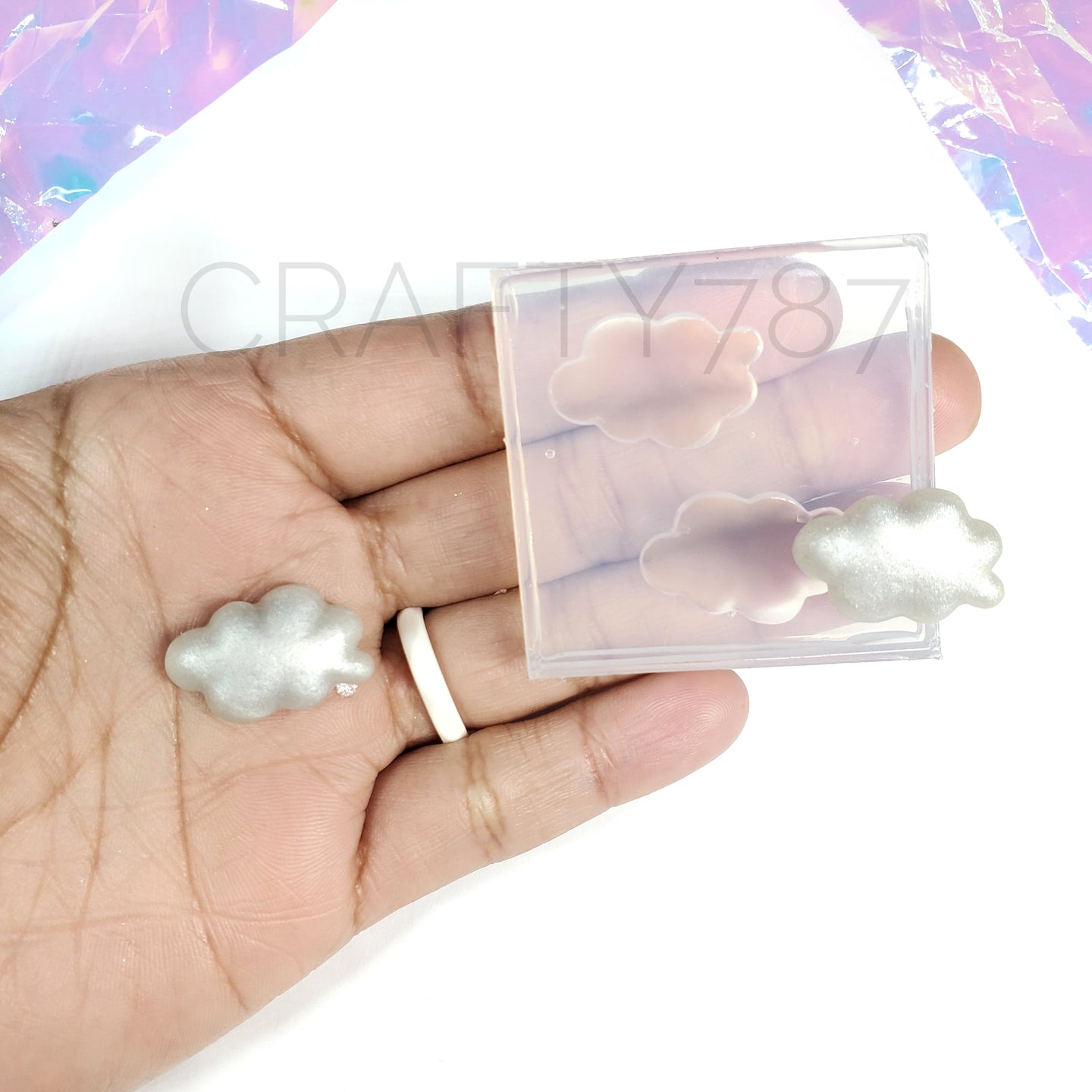 Cloud Cabochon 2D Jewelry Silicone Mold(A8)