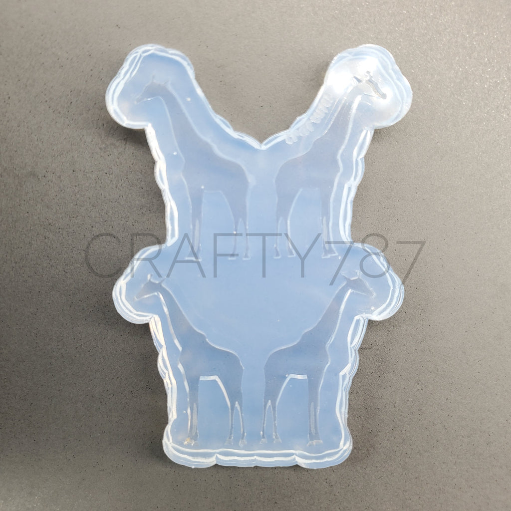 Giraffe / Jirafa Large Studs Earring Mold 2 Pairs (C11)