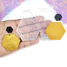 Load image into Gallery viewer, Love Hexagon Dangle Earrings Mold (D2)
