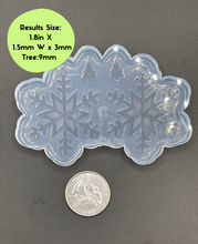 Load image into Gallery viewer, Snow Dangle Earring Silicone Mold (C15)
