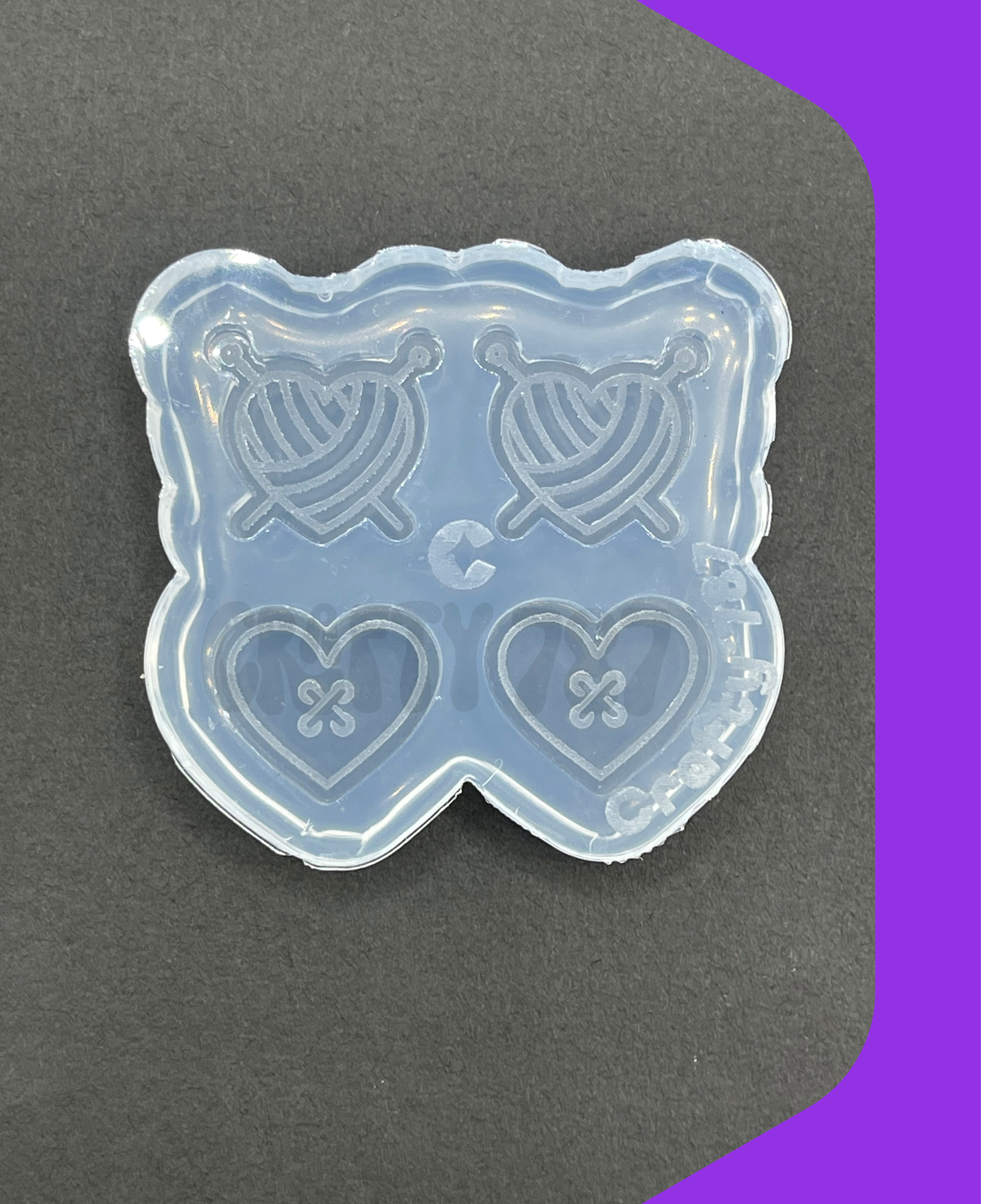 Knitting Crochet Earring/Bits Silicone Mold, Resin Mold & More(A13)