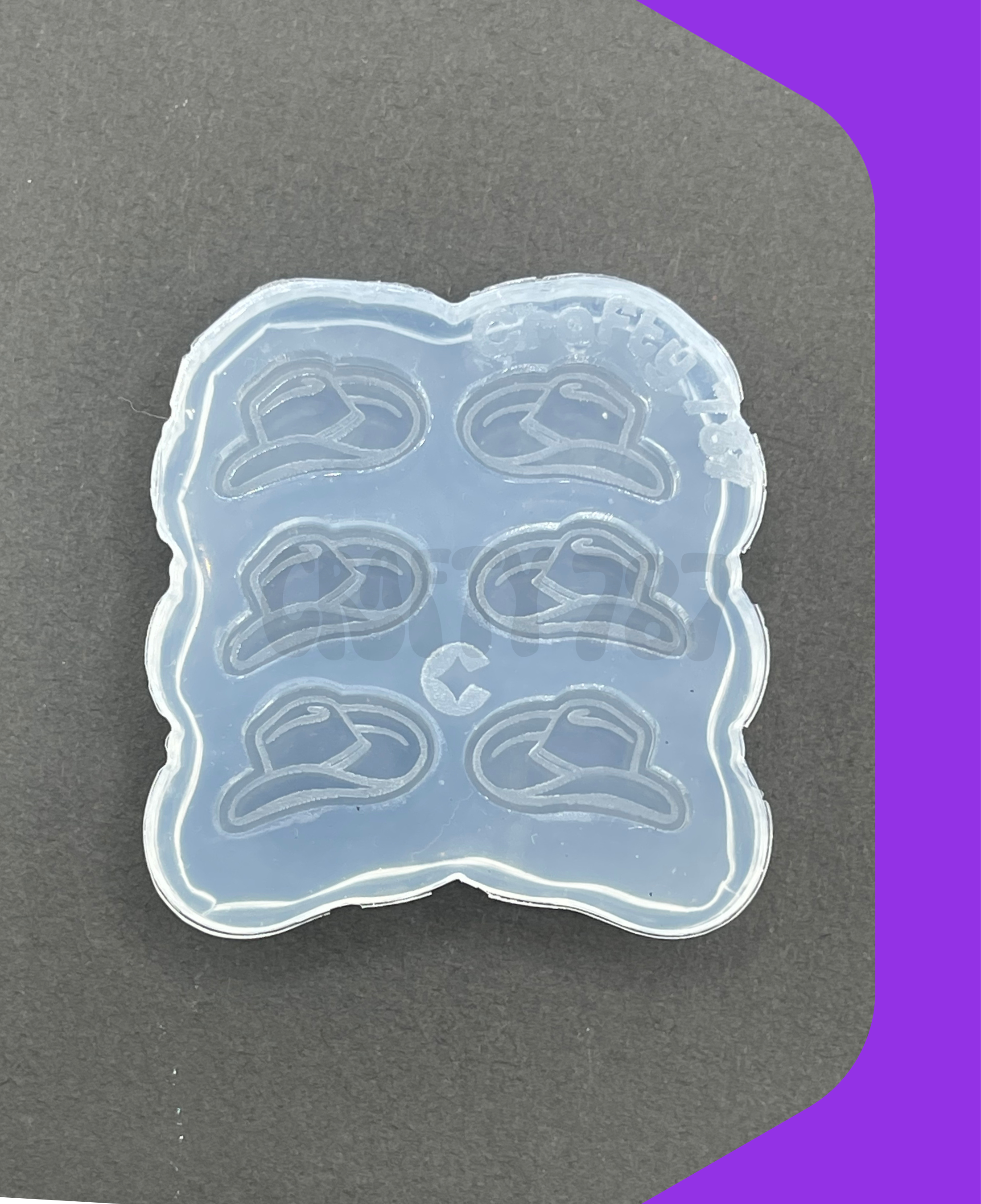 Cowboy Hat Earring/Bits Silicone Mold, Resin Mold & More, Western Style Mold (A13)