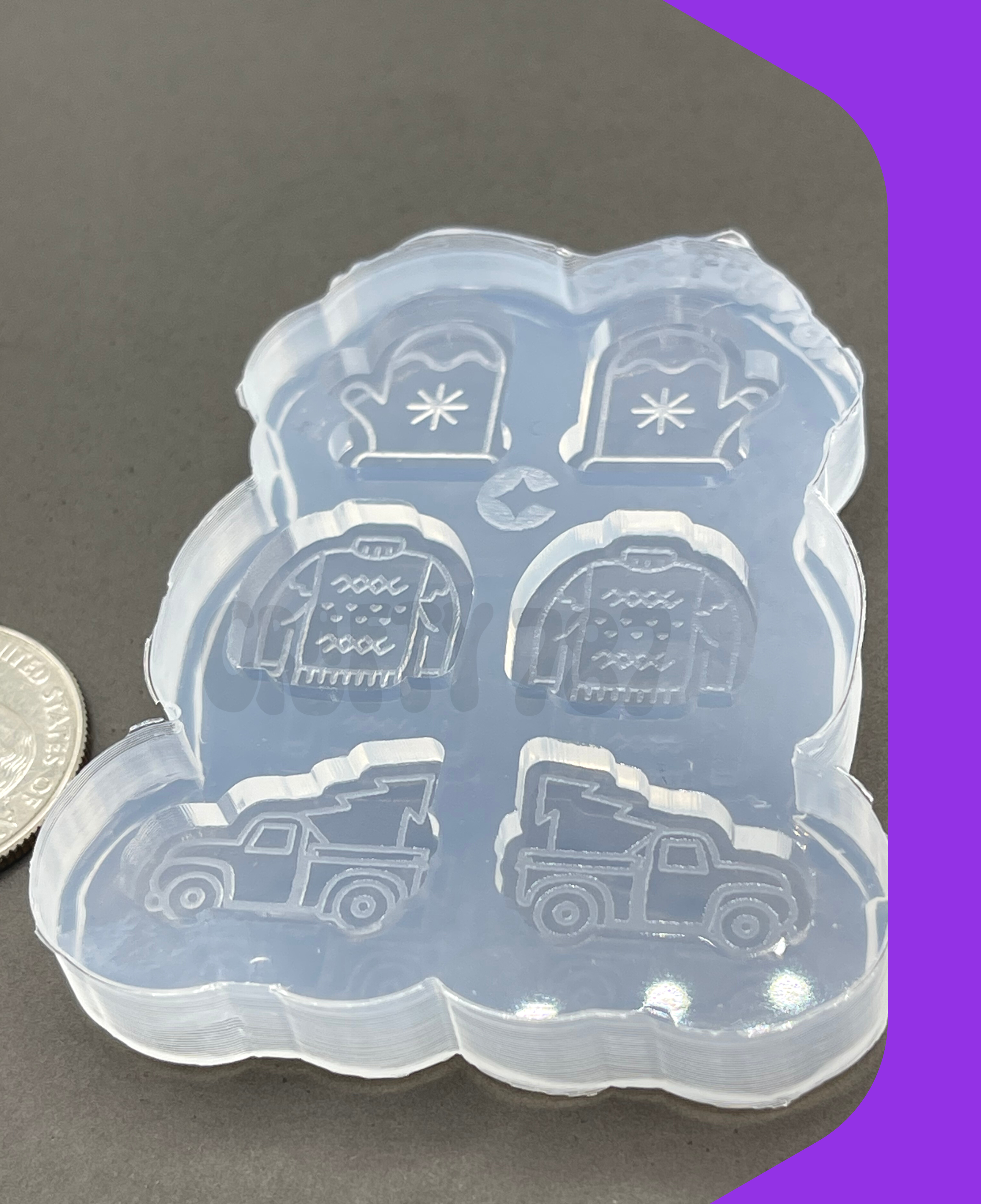 Christmas Variety Bits Silicone Mold 1 version (B14)