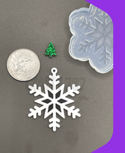 Load image into Gallery viewer, Snow Dangle Earring Silicone Mold (C15)
