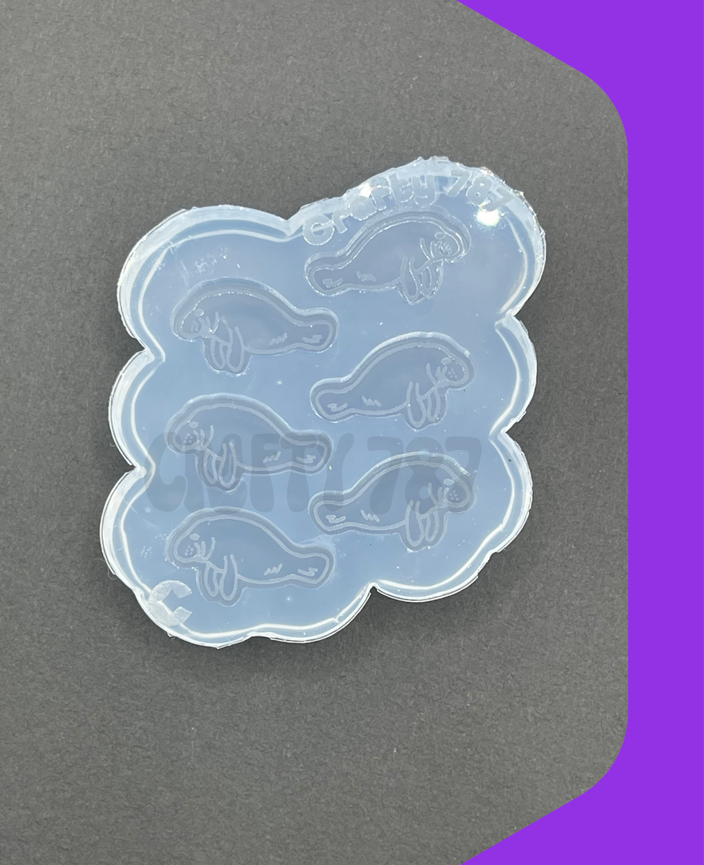 Manatee Earring/Bits Silicone Mold (A13)