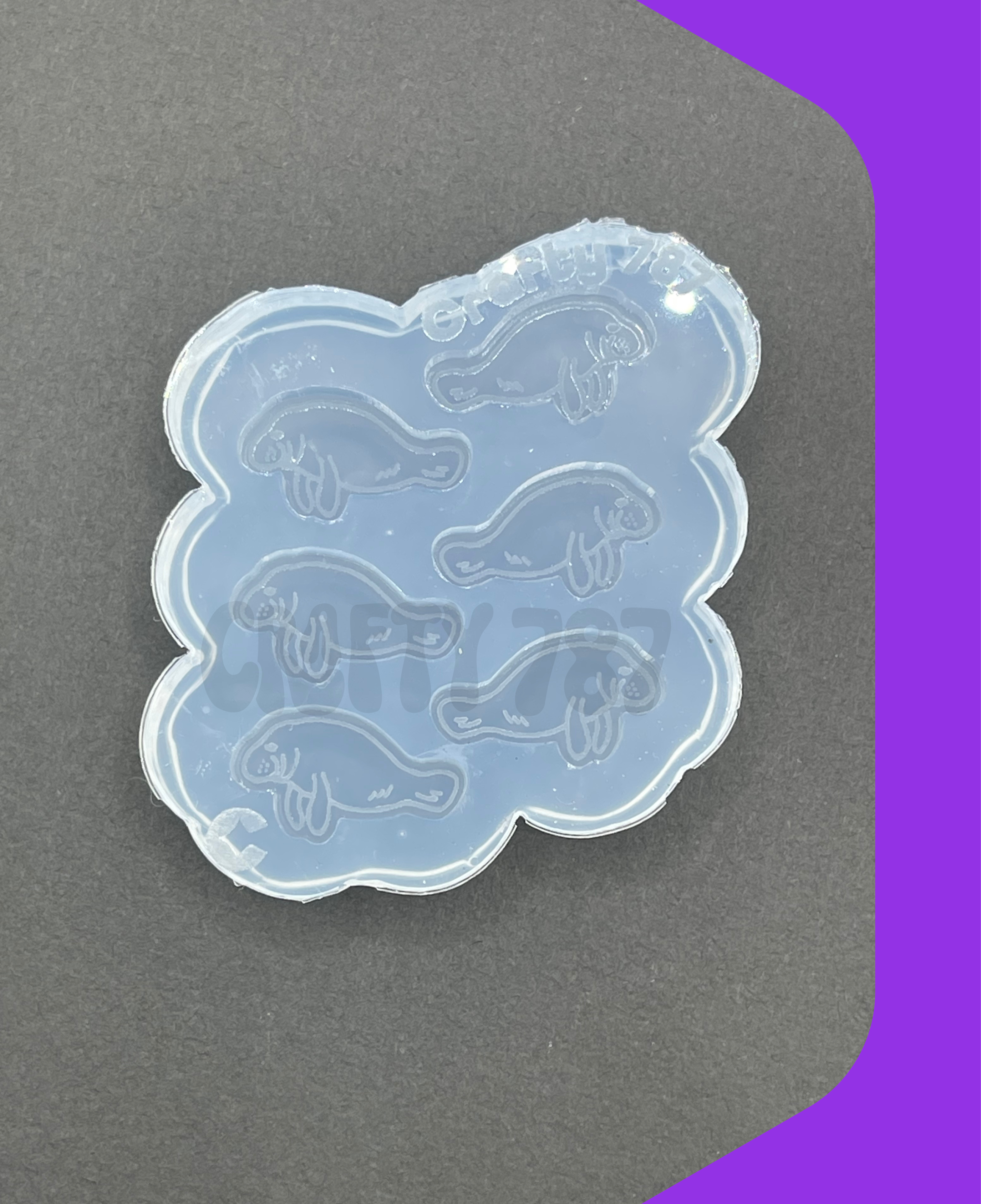 Manatee Earring/Bits Silicone Mold (A13)