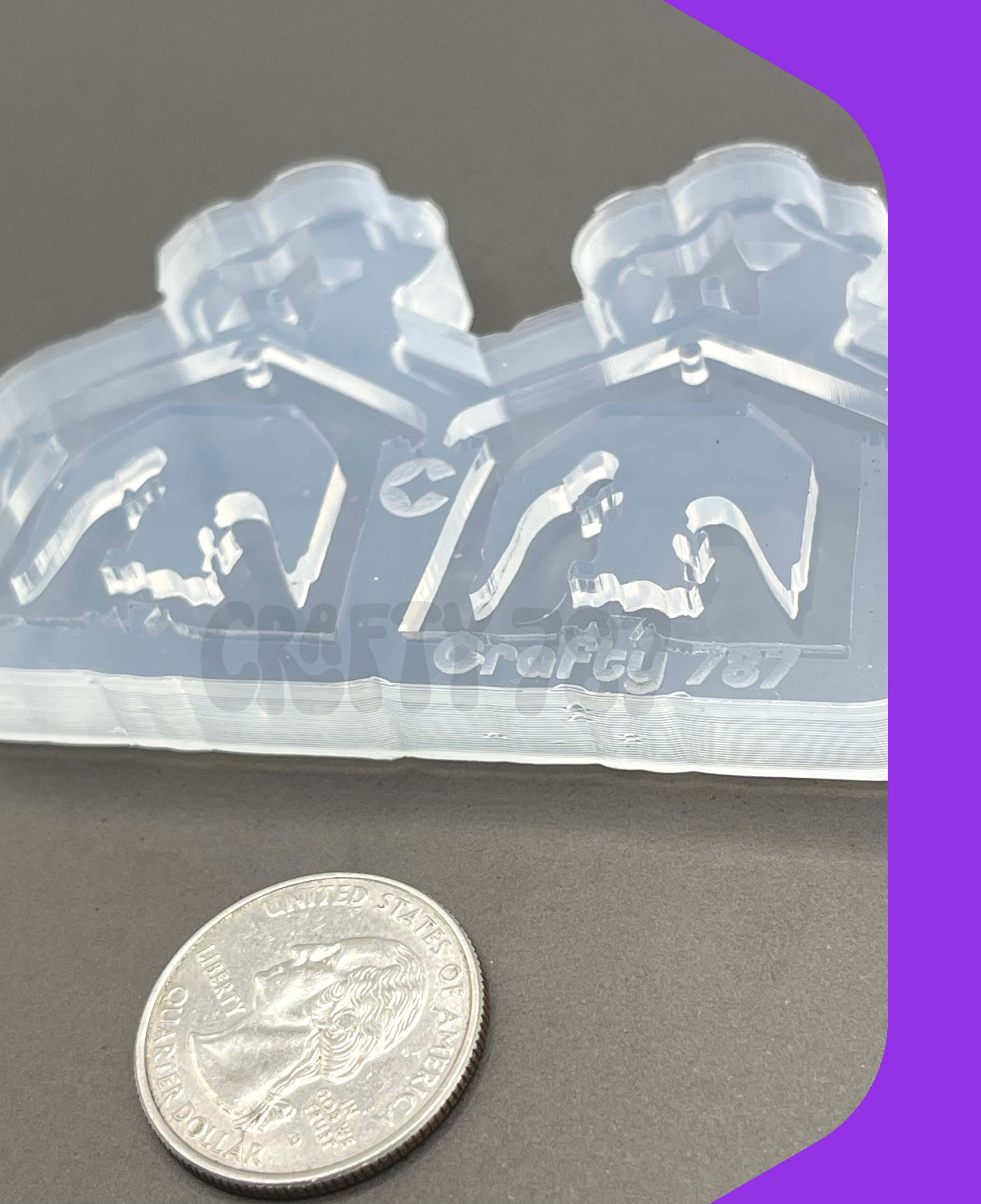 Nativity Dangle Earring Silicone Mold (C14)