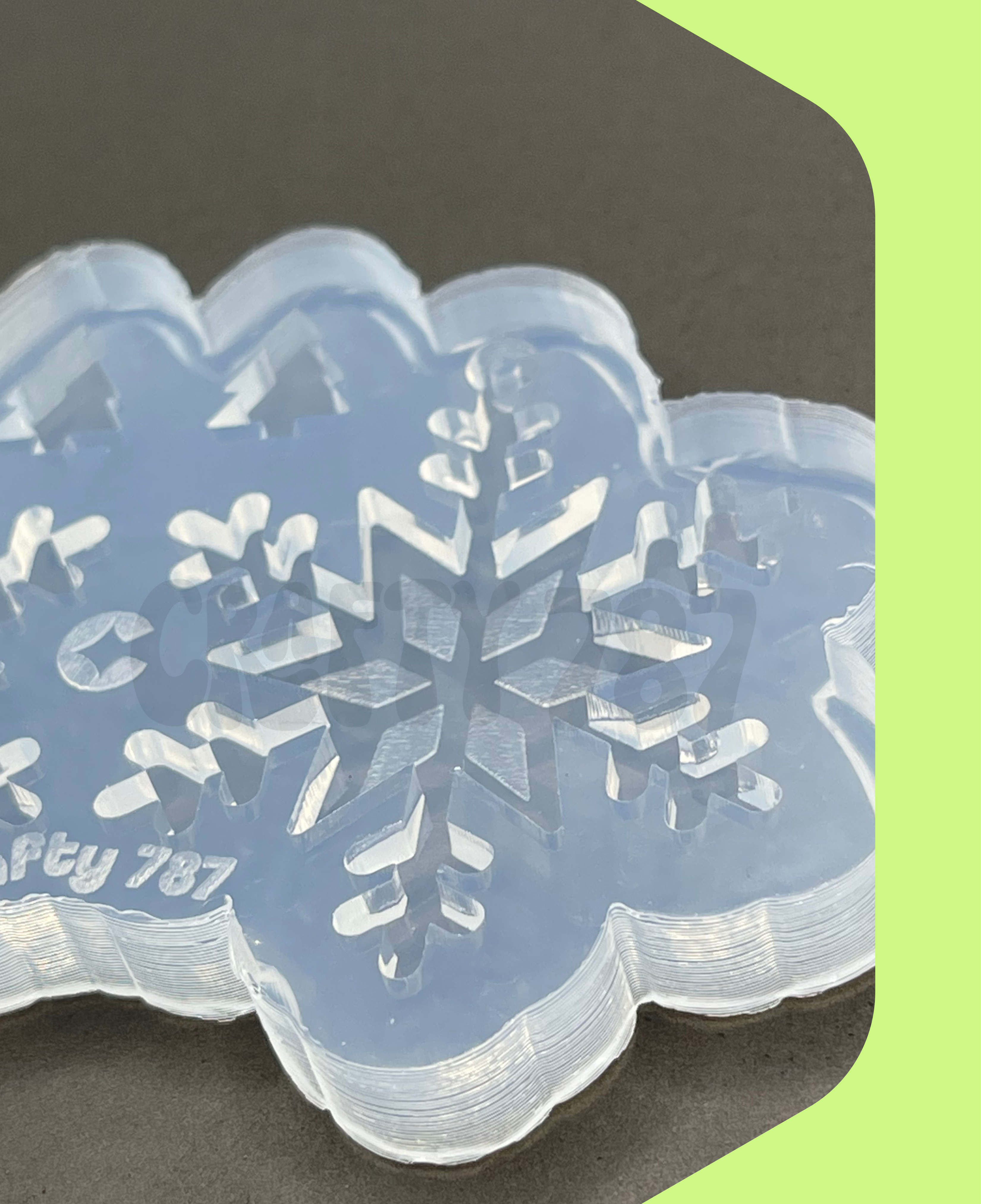 Snow Dangle Earring Silicone Mold (C15)