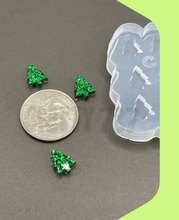 Load image into Gallery viewer, Mini Christmas Tree Stud Earring Silicone Mold (A14)
