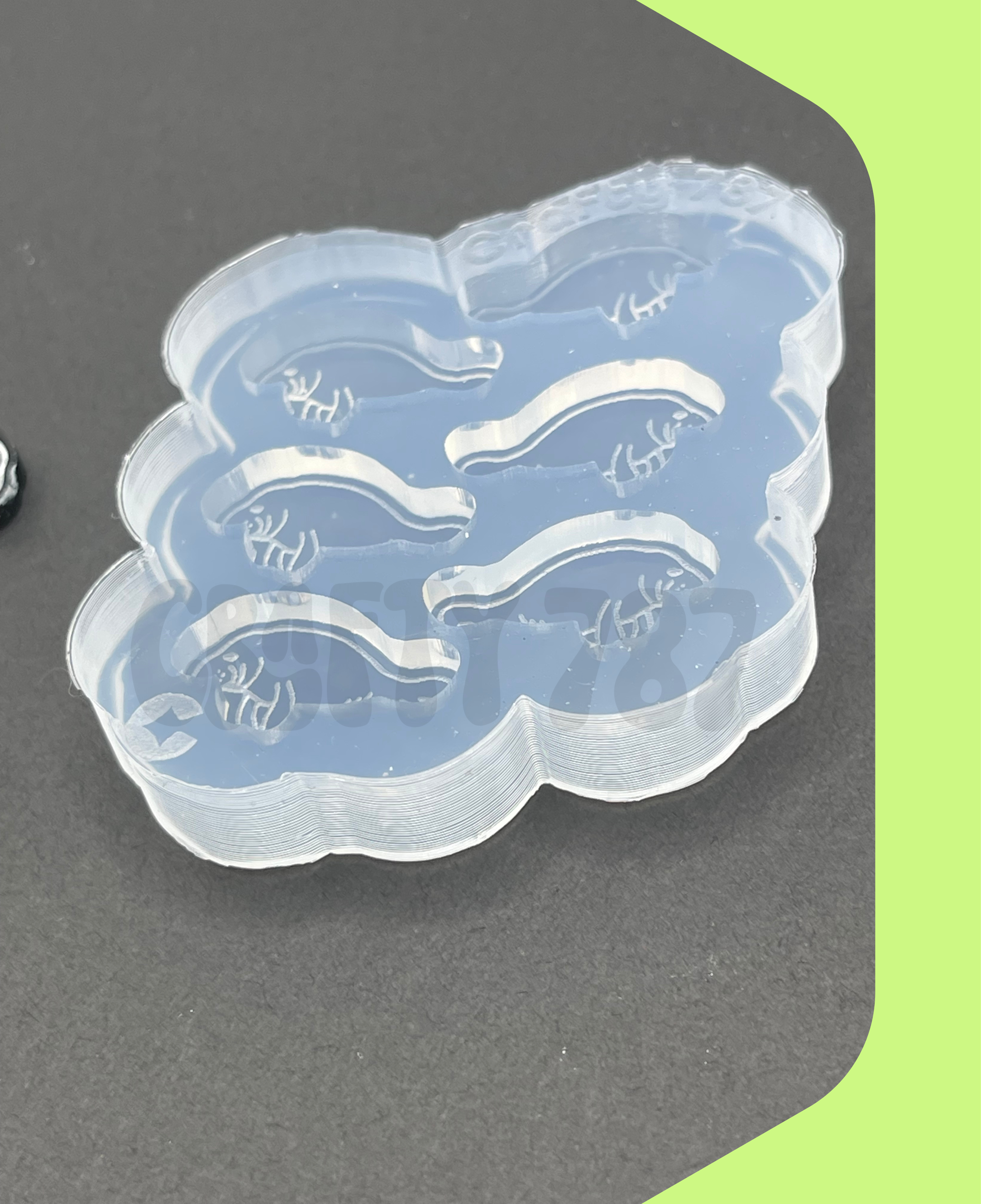 Manatee Earring/Bits Silicone Mold (A13)