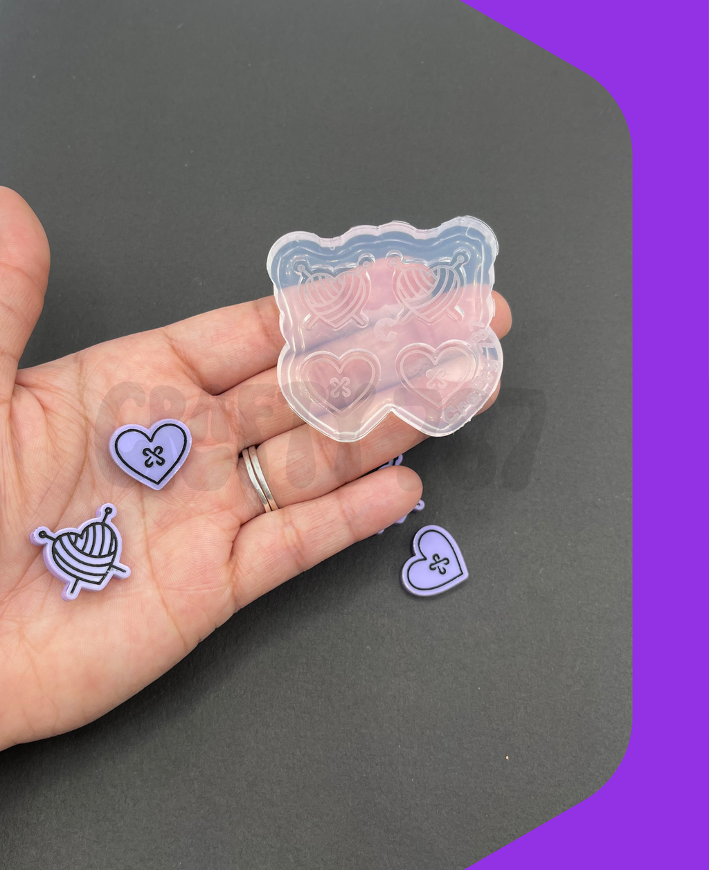 Knitting Crochet Earring/Bits Silicone Mold, Resin Mold & More(A13)