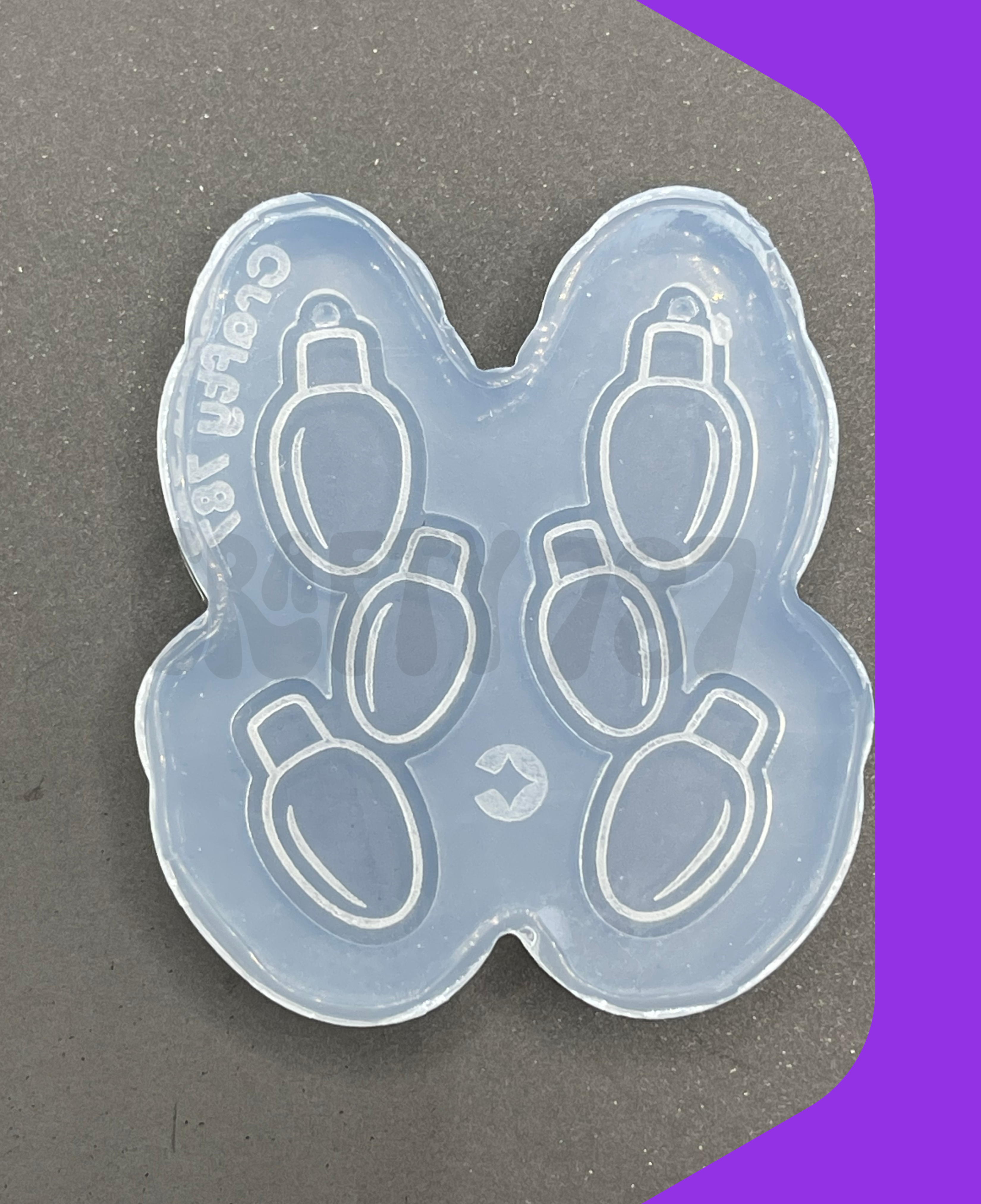 Christmas Bulbs Dangle Earring Silicone Mold(C15)