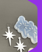 Load image into Gallery viewer, Christmas Star Dangle Earring Silicone Mold (C15)
