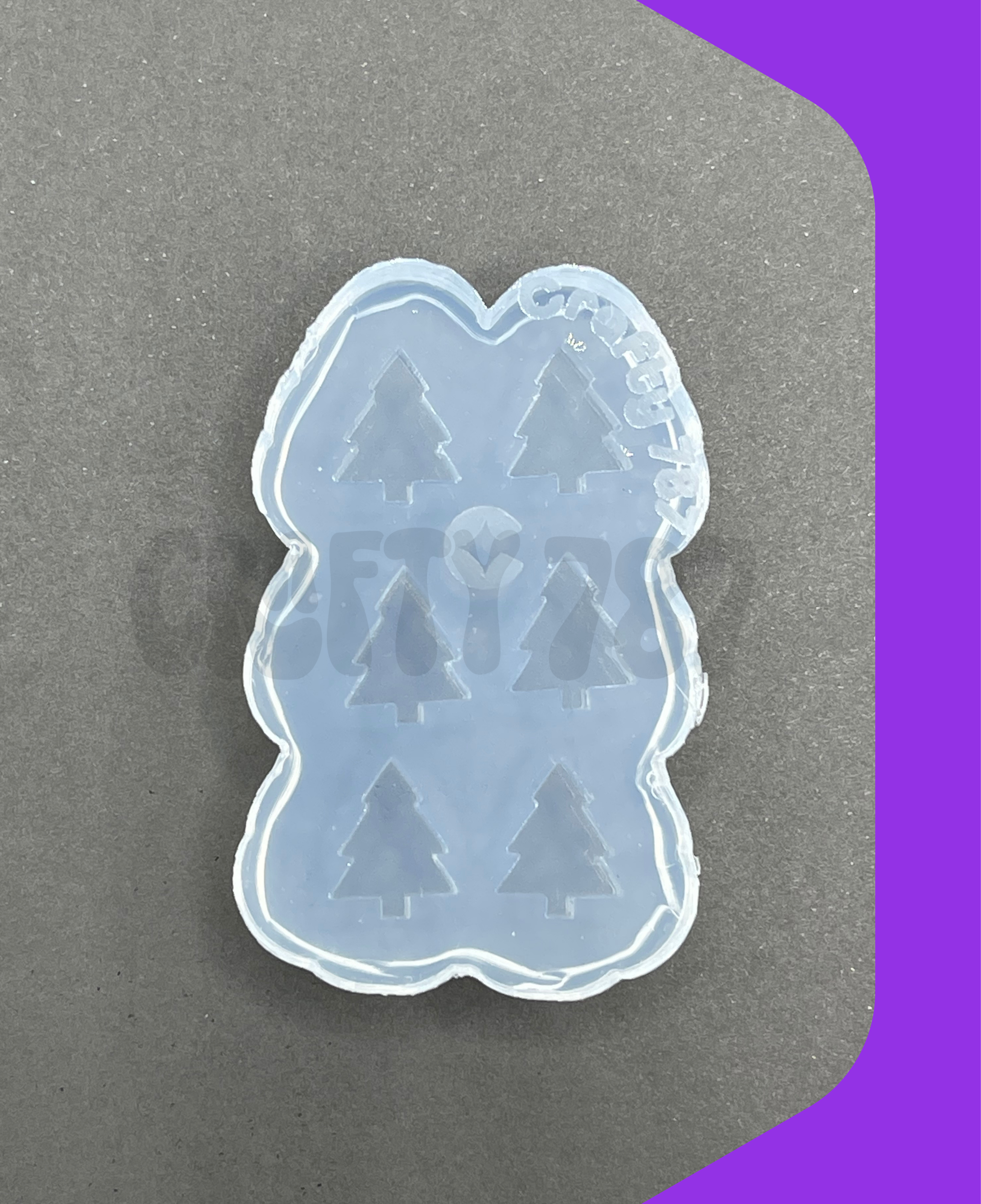 Mini Christmas Tree Stud Earring Silicone Mold (A14)