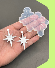 Load image into Gallery viewer, Christmas Star Dangle Earring Silicone Mold (C15)
